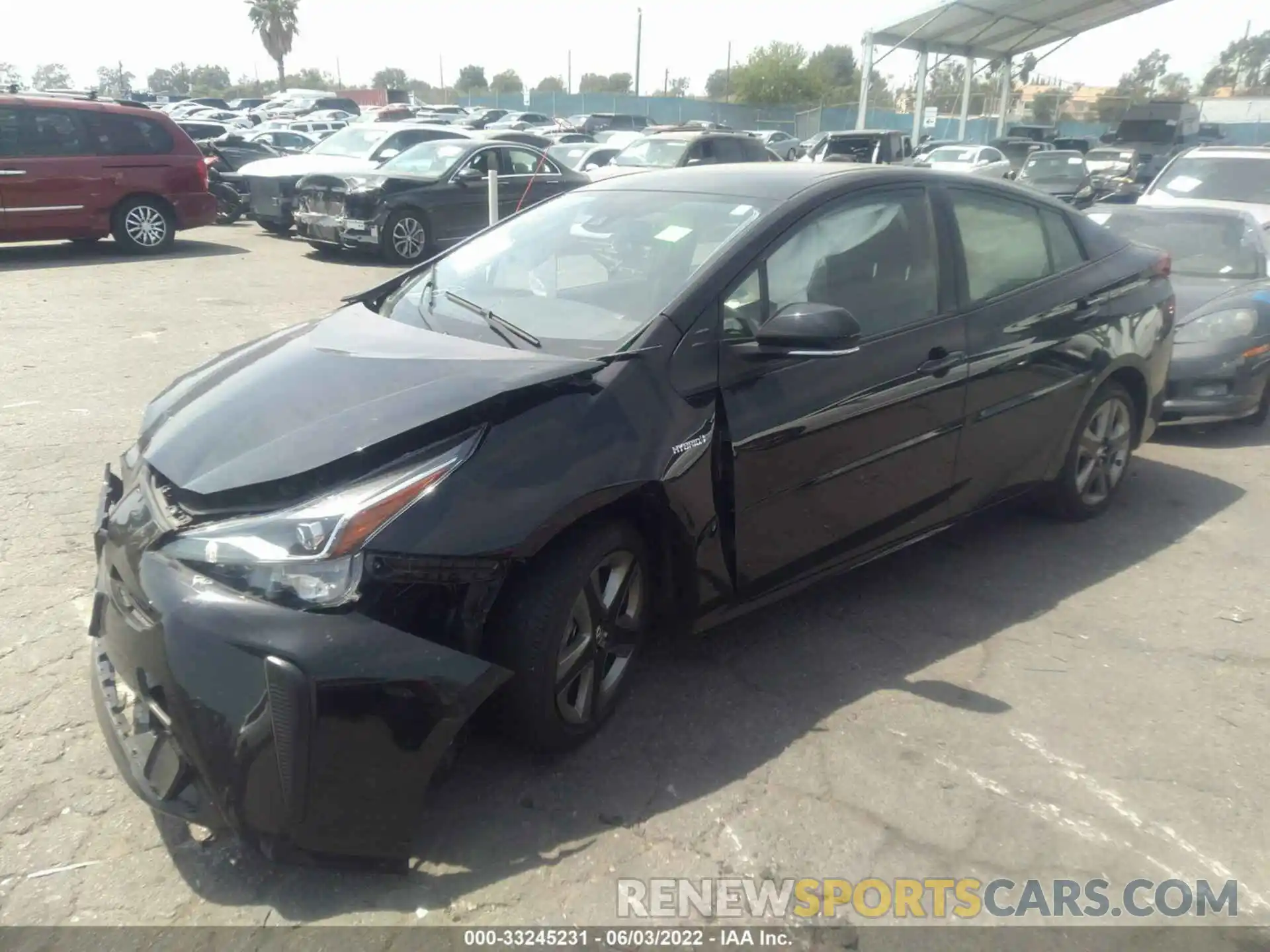 2 Photograph of a damaged car JTDKAMFU7M3130692 TOYOTA PRIUS 2021