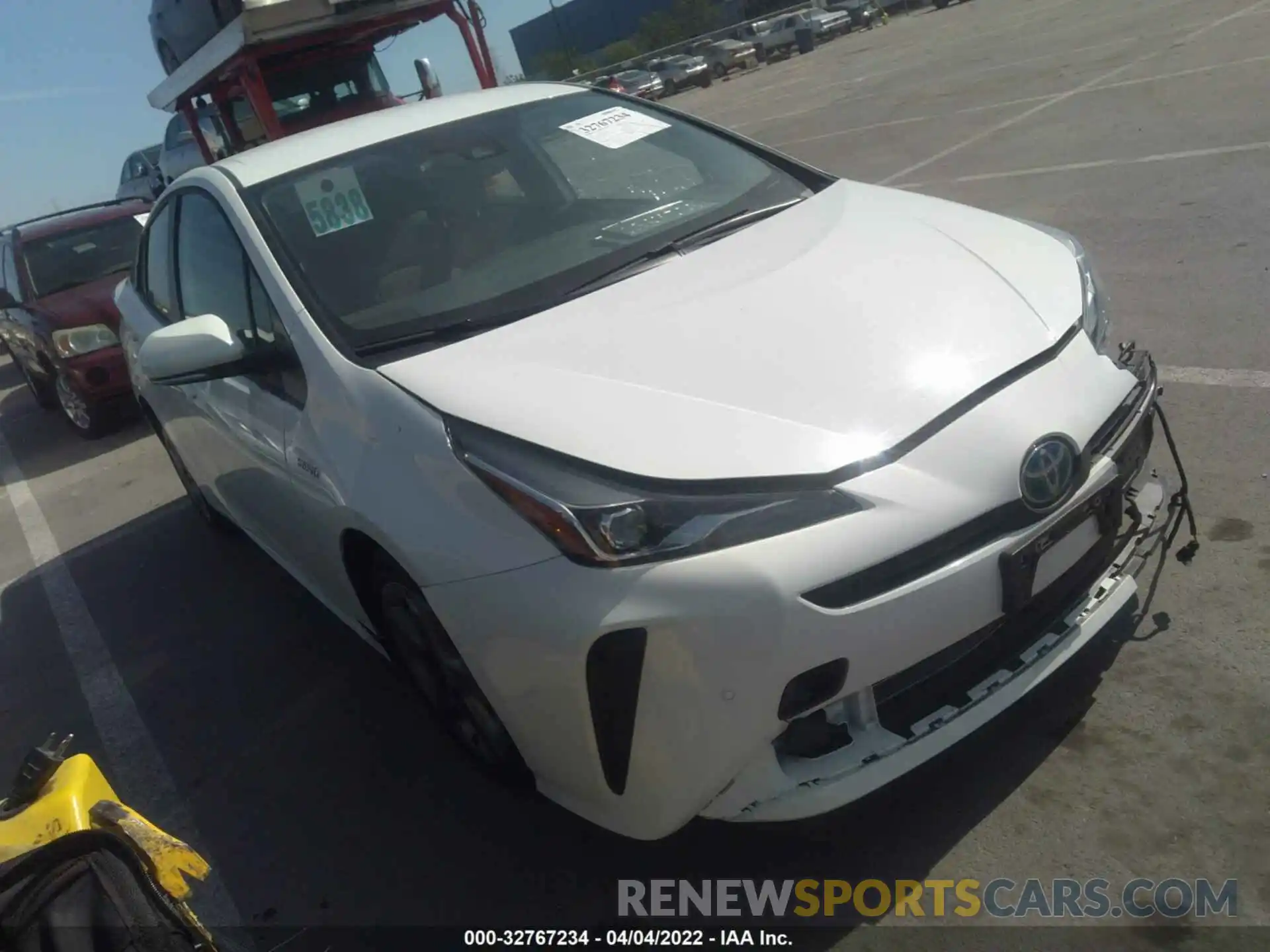 1 Photograph of a damaged car JTDKAMFU7M3131258 TOYOTA PRIUS 2021