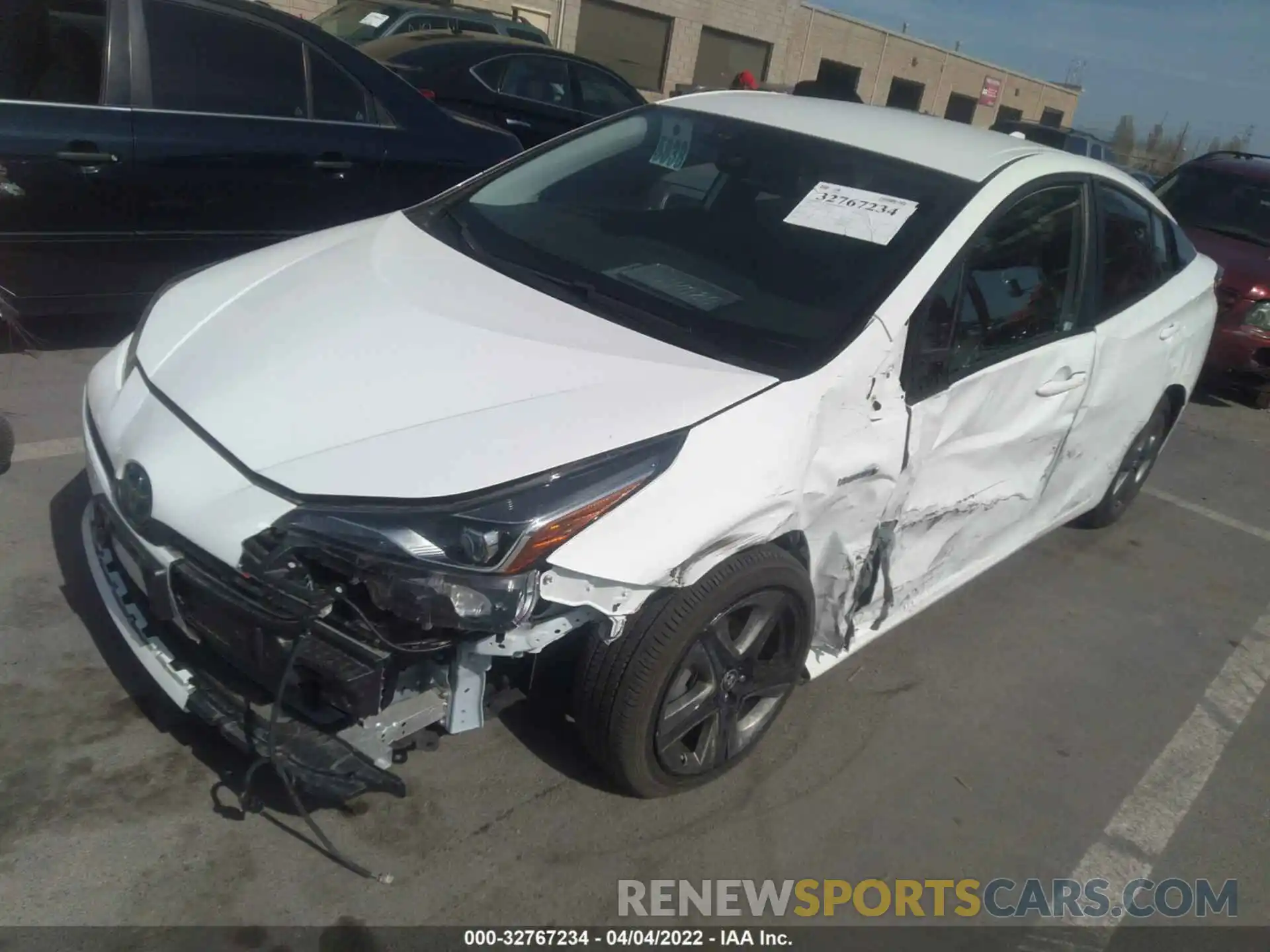 2 Photograph of a damaged car JTDKAMFU7M3131258 TOYOTA PRIUS 2021