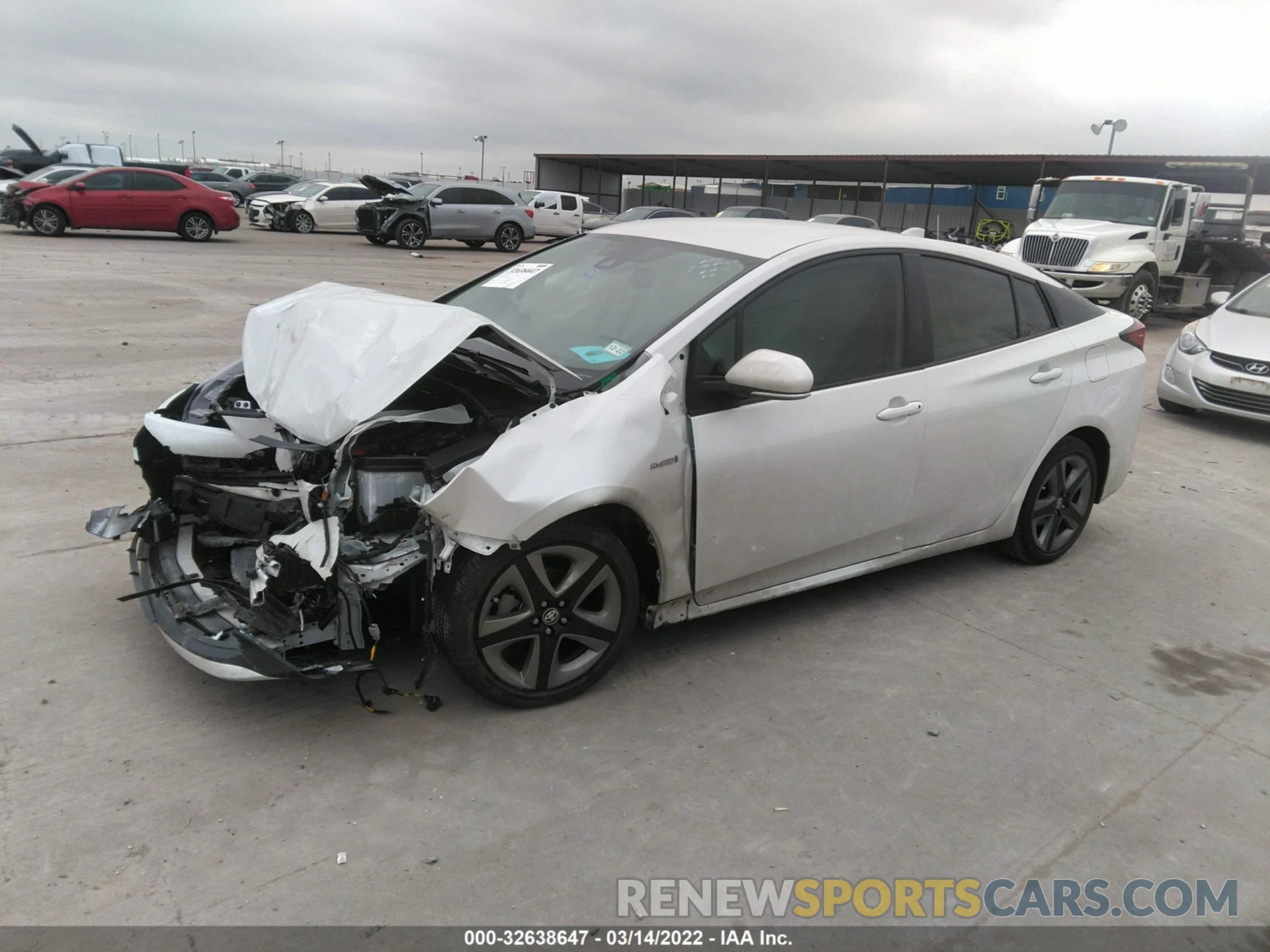 2 Photograph of a damaged car JTDKAMFU7M3132233 TOYOTA PRIUS 2021