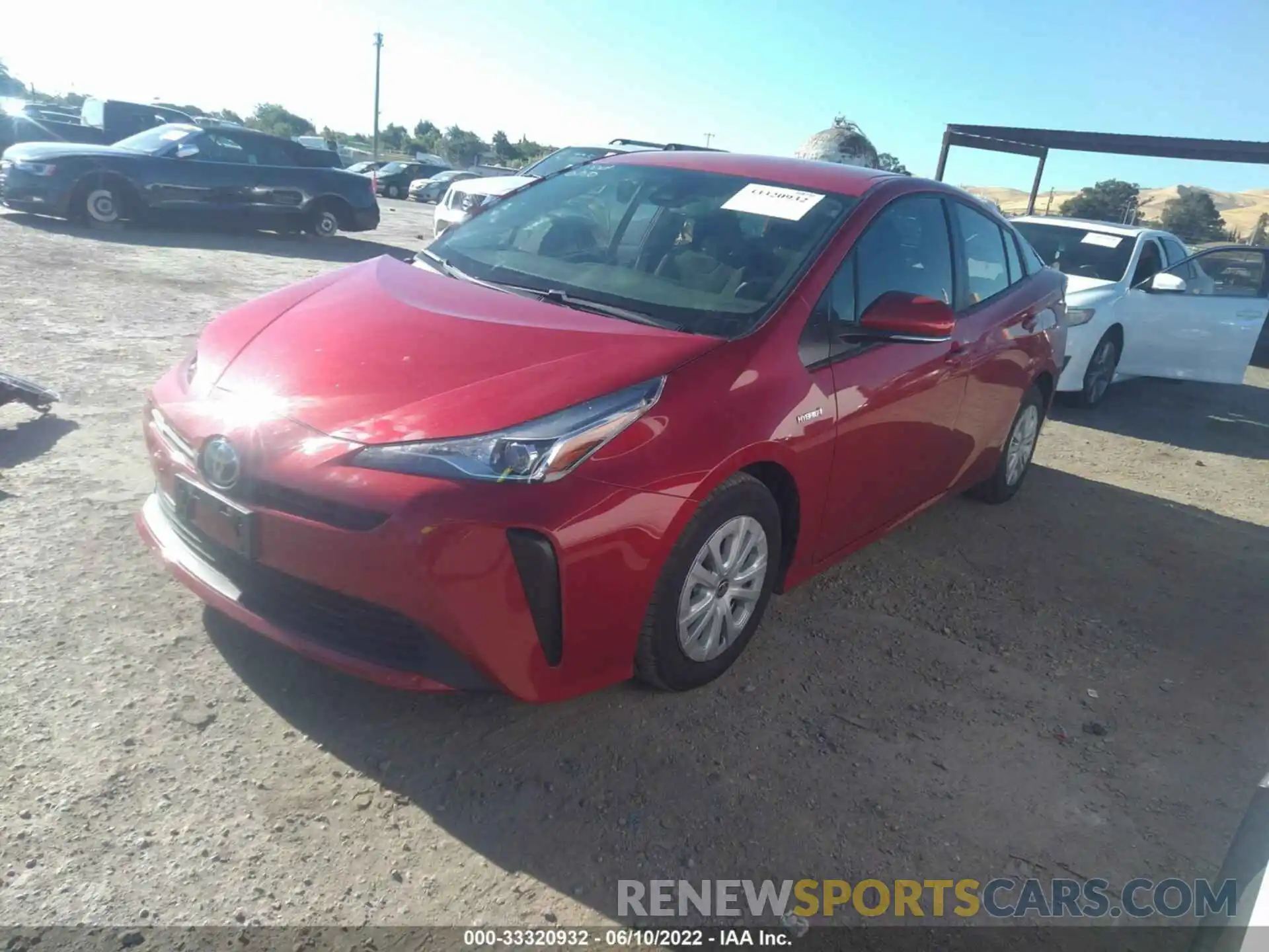 2 Photograph of a damaged car JTDKAMFU7M3133771 TOYOTA PRIUS 2021