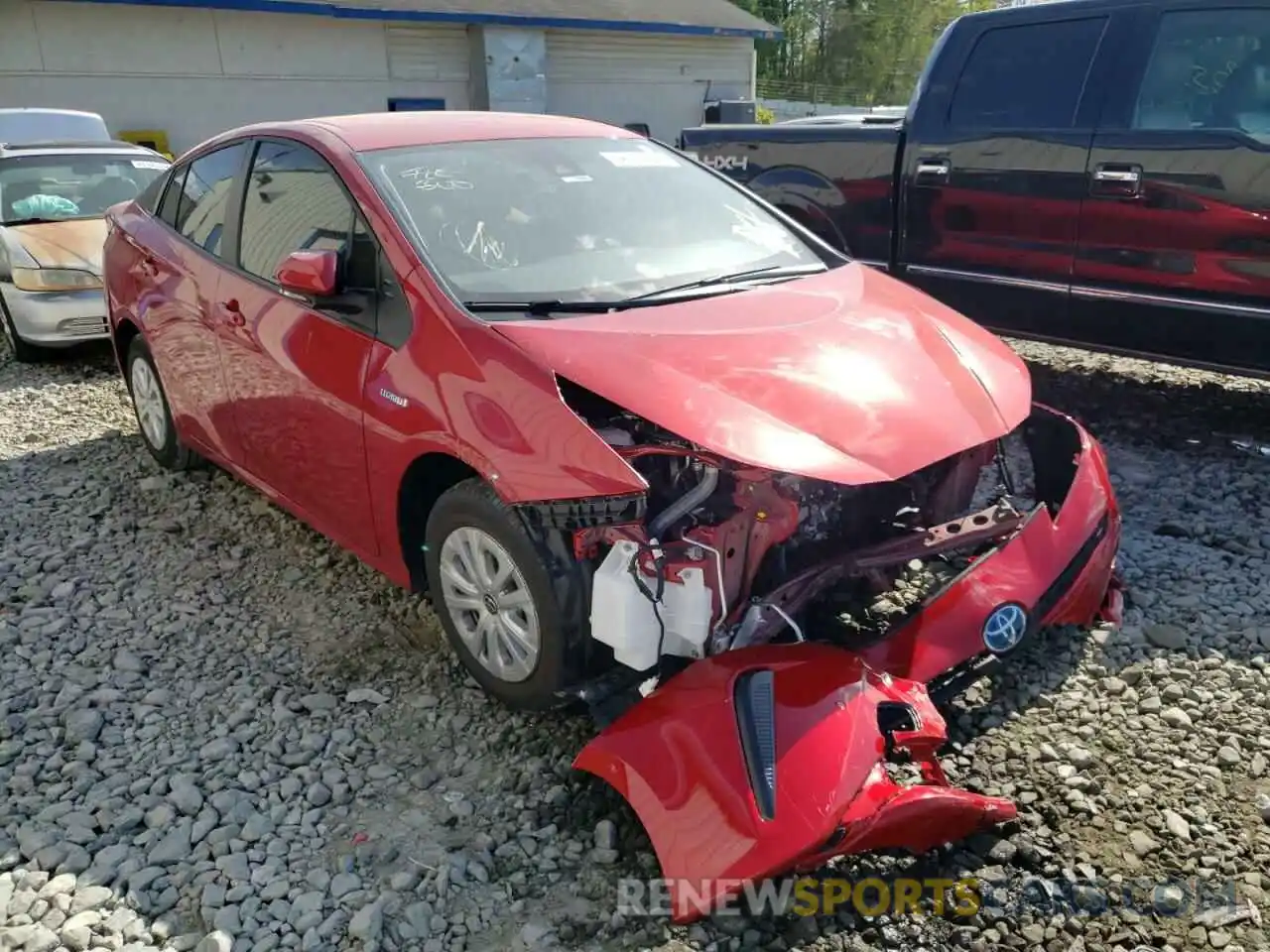 1 Photograph of a damaged car JTDKAMFU7M3134533 TOYOTA PRIUS 2021