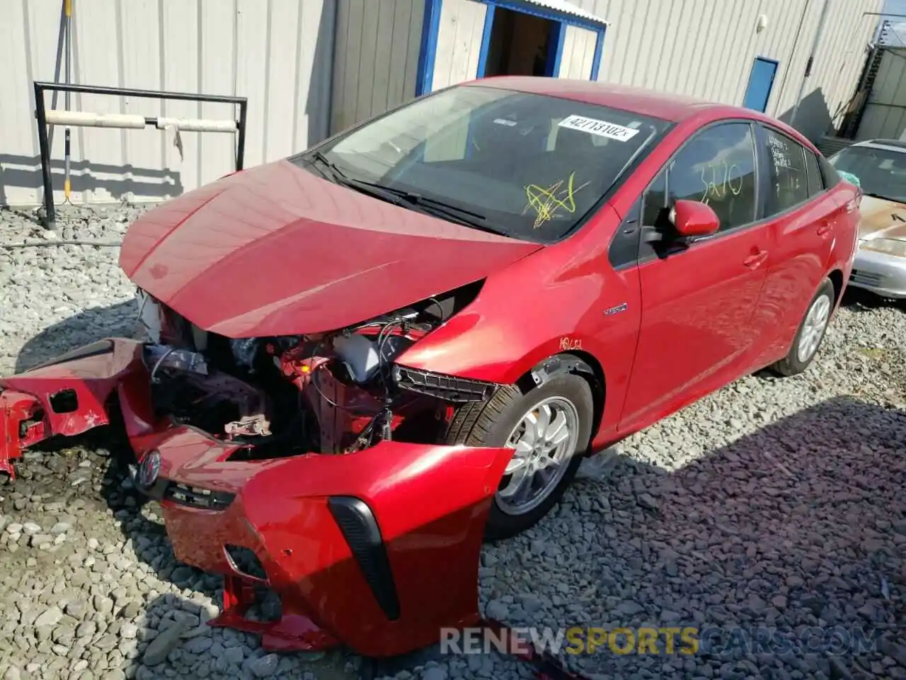 2 Photograph of a damaged car JTDKAMFU7M3134533 TOYOTA PRIUS 2021