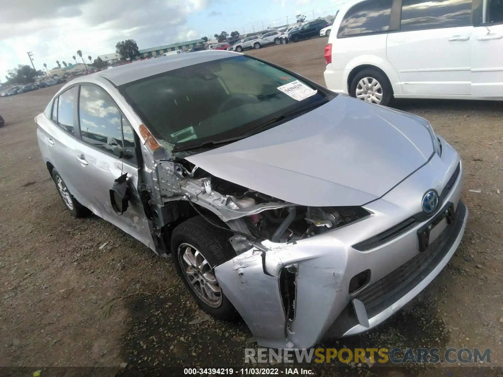 6 Photograph of a damaged car JTDKAMFU7M3135522 TOYOTA PRIUS 2021