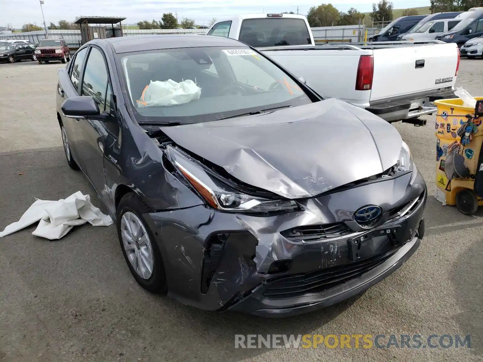 1 Photograph of a damaged car JTDKAMFU7M3136041 TOYOTA PRIUS 2021