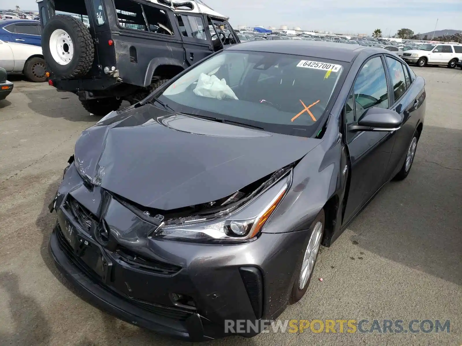 2 Photograph of a damaged car JTDKAMFU7M3136041 TOYOTA PRIUS 2021