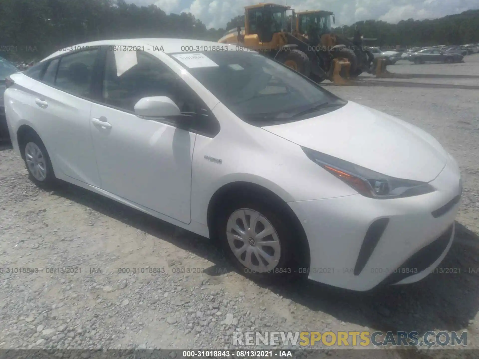 1 Photograph of a damaged car JTDKAMFU7M3141286 TOYOTA PRIUS 2021