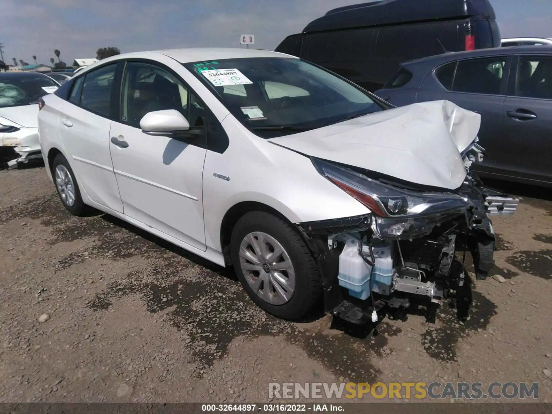 1 Photograph of a damaged car JTDKAMFU7M3142079 TOYOTA PRIUS 2021