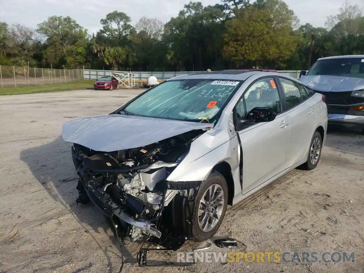 2 Photograph of a damaged car JTDKAMFU7M3143751 TOYOTA PRIUS 2021