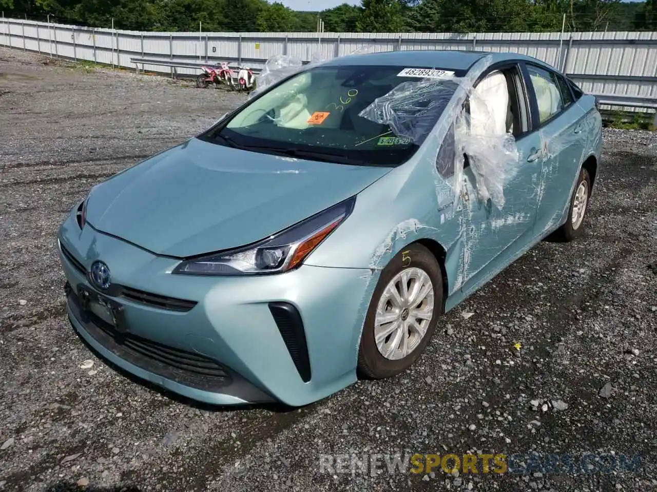 2 Photograph of a damaged car JTDKAMFU7M3145757 TOYOTA PRIUS 2021