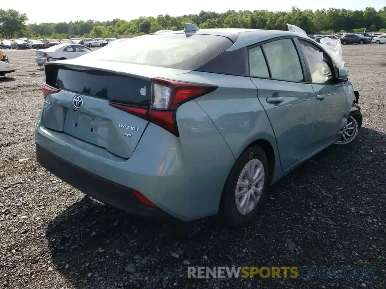 4 Photograph of a damaged car JTDKAMFU7M3145757 TOYOTA PRIUS 2021