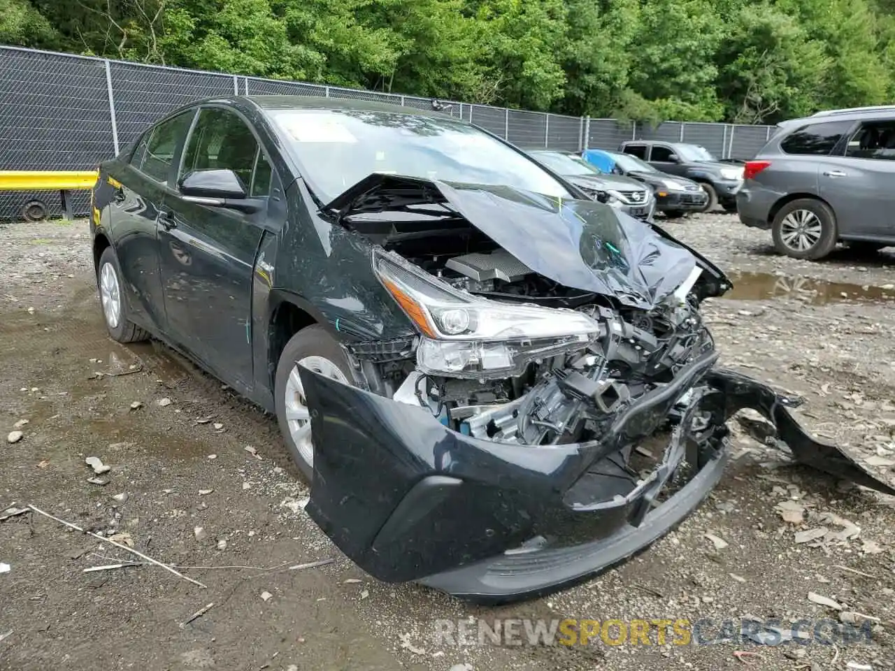 1 Photograph of a damaged car JTDKAMFU7M3147878 TOYOTA PRIUS 2021