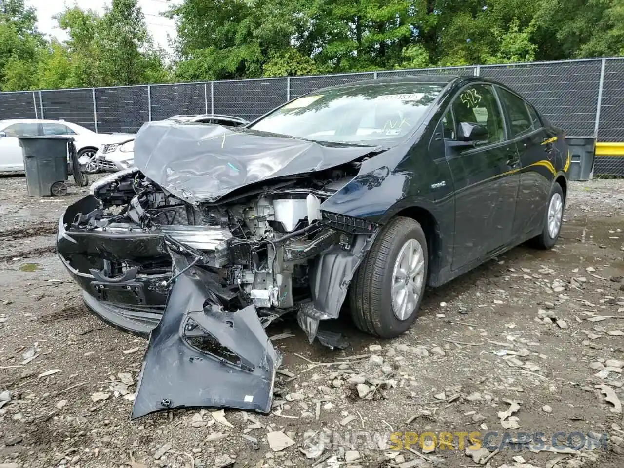 2 Photograph of a damaged car JTDKAMFU7M3147878 TOYOTA PRIUS 2021