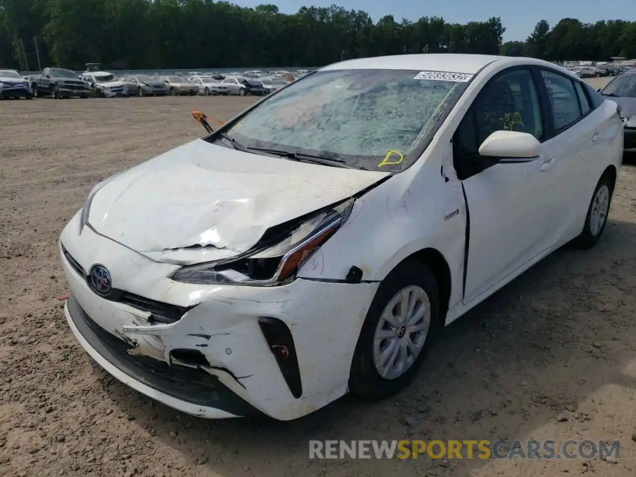 2 Photograph of a damaged car JTDKAMFU7M3147976 TOYOTA PRIUS 2021