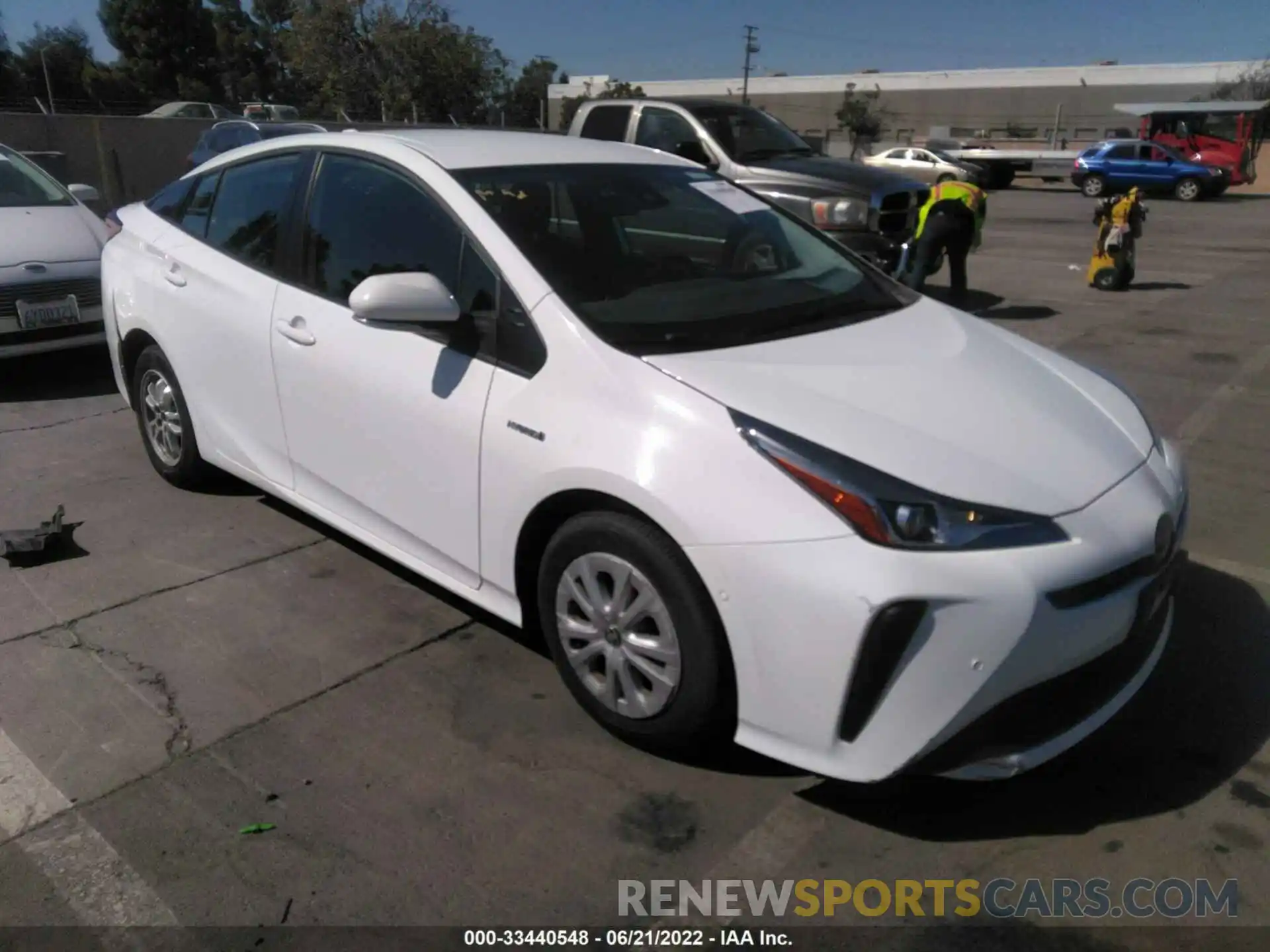 1 Photograph of a damaged car JTDKAMFU7M3148741 TOYOTA PRIUS 2021