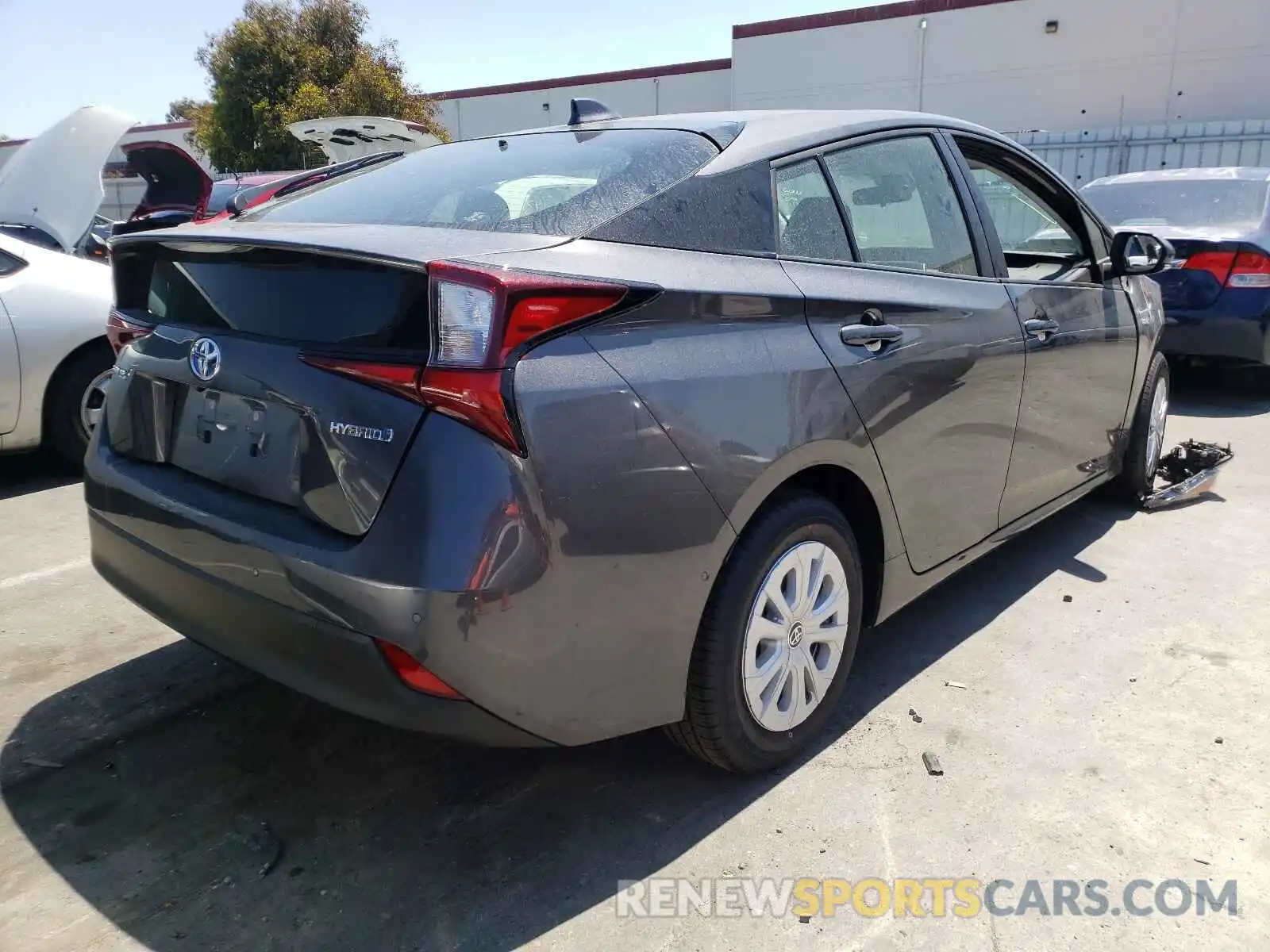 4 Photograph of a damaged car JTDKAMFU7M3149050 TOYOTA PRIUS 2021