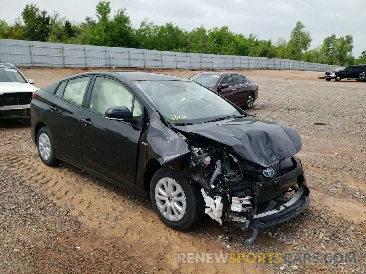 1 Photograph of a damaged car JTDKAMFU7M3149307 TOYOTA PRIUS 2021