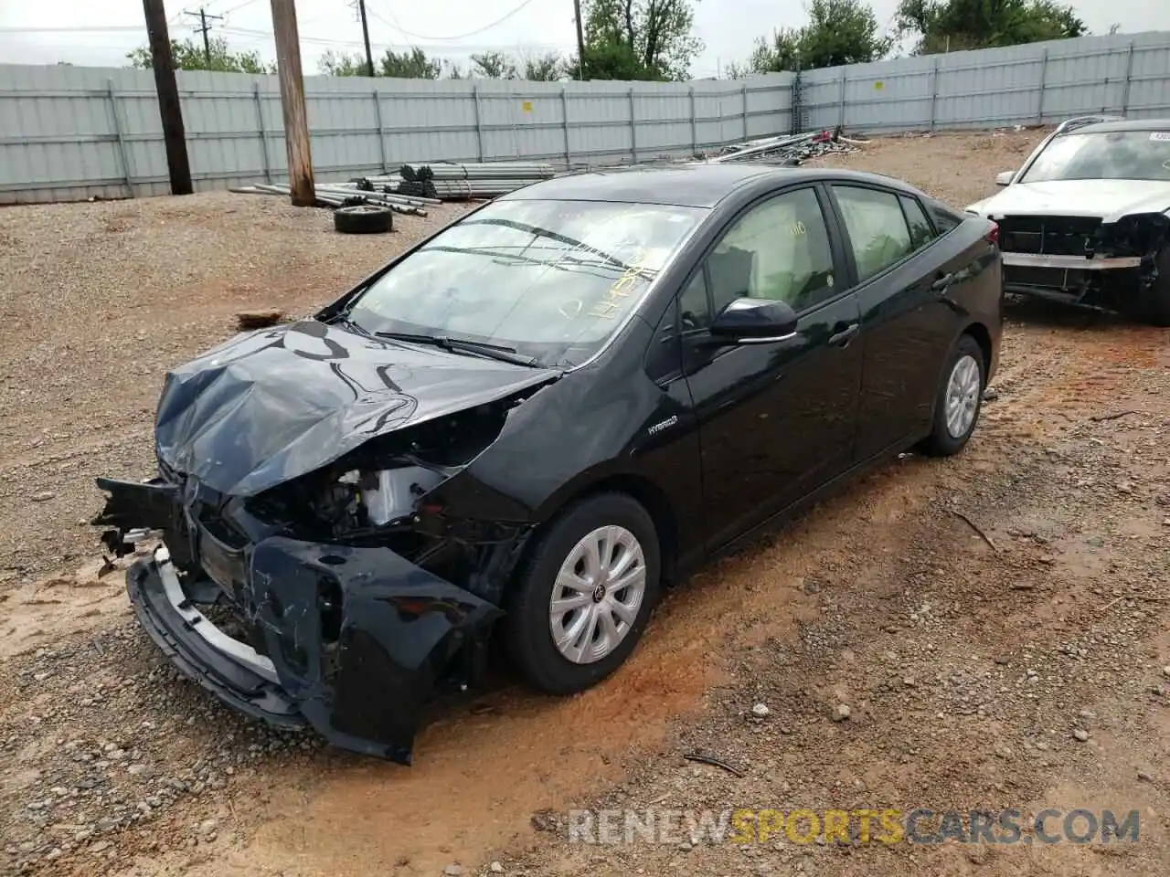 2 Photograph of a damaged car JTDKAMFU7M3149307 TOYOTA PRIUS 2021