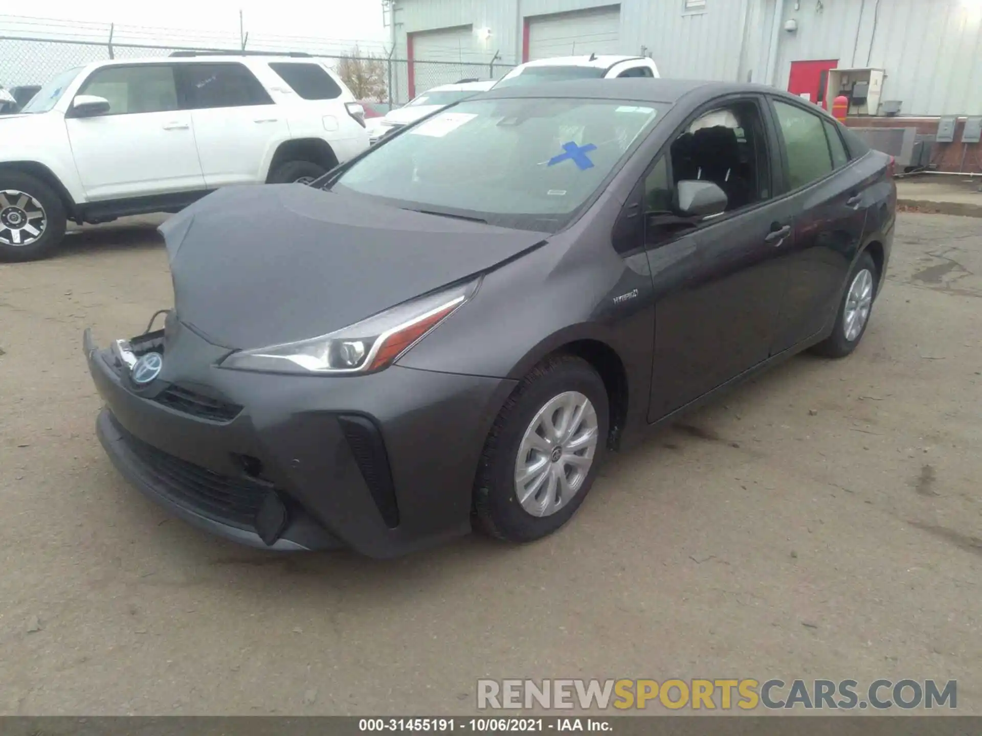 2 Photograph of a damaged car JTDKAMFU7M3149517 TOYOTA PRIUS 2021