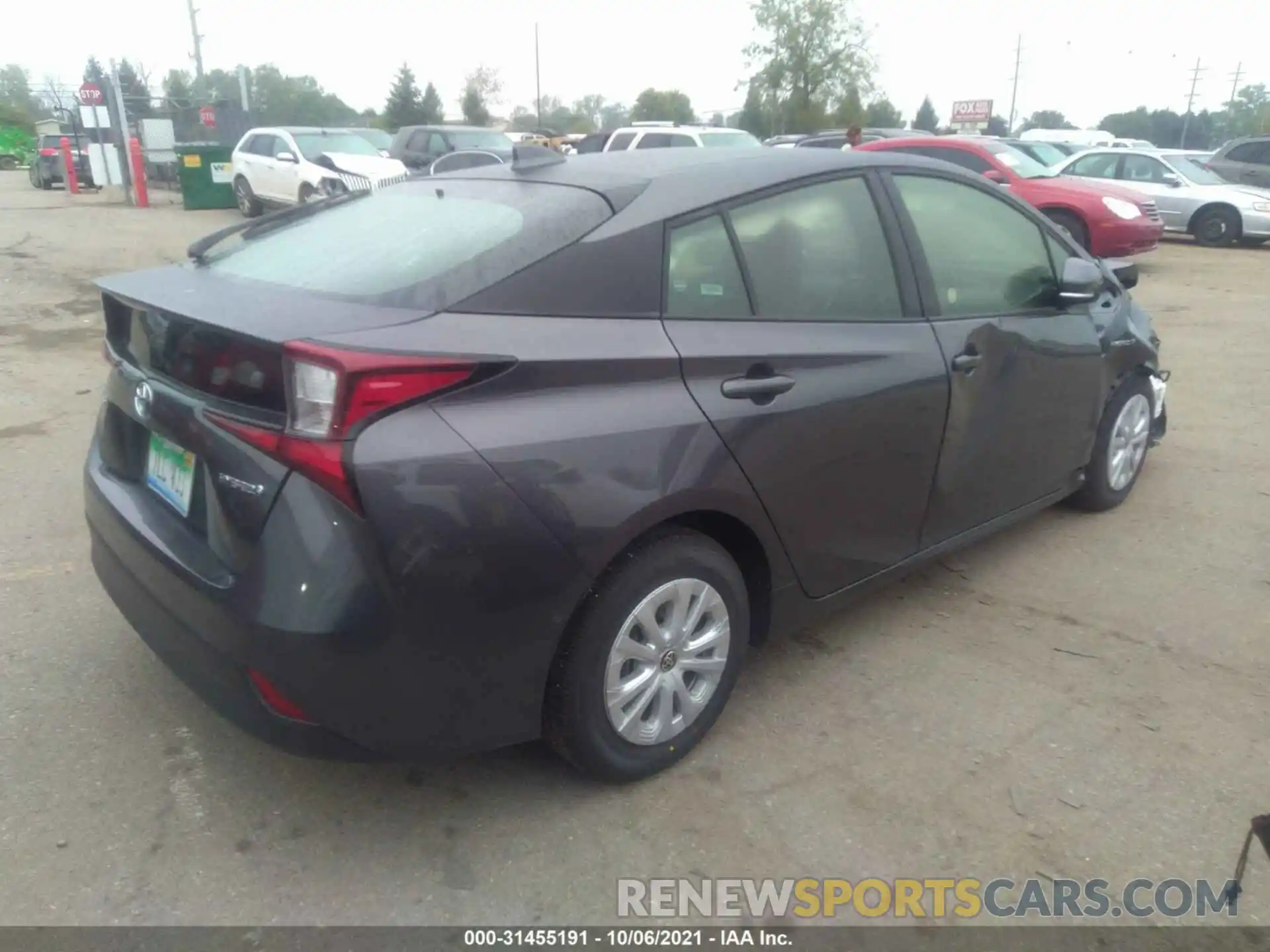 4 Photograph of a damaged car JTDKAMFU7M3149517 TOYOTA PRIUS 2021