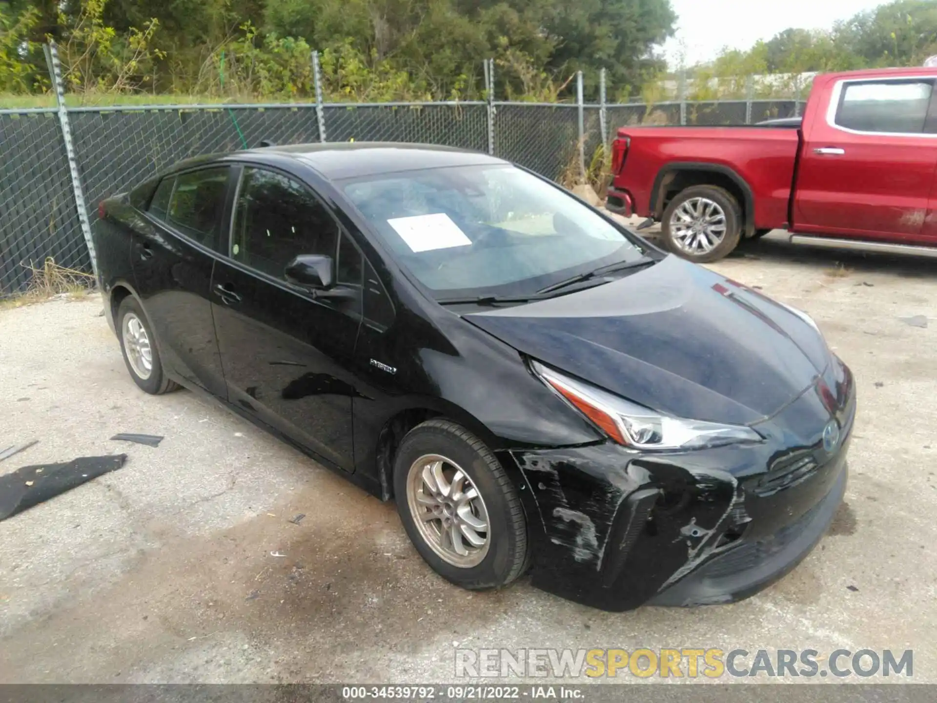 1 Photograph of a damaged car JTDKAMFU7M3149906 TOYOTA PRIUS 2021