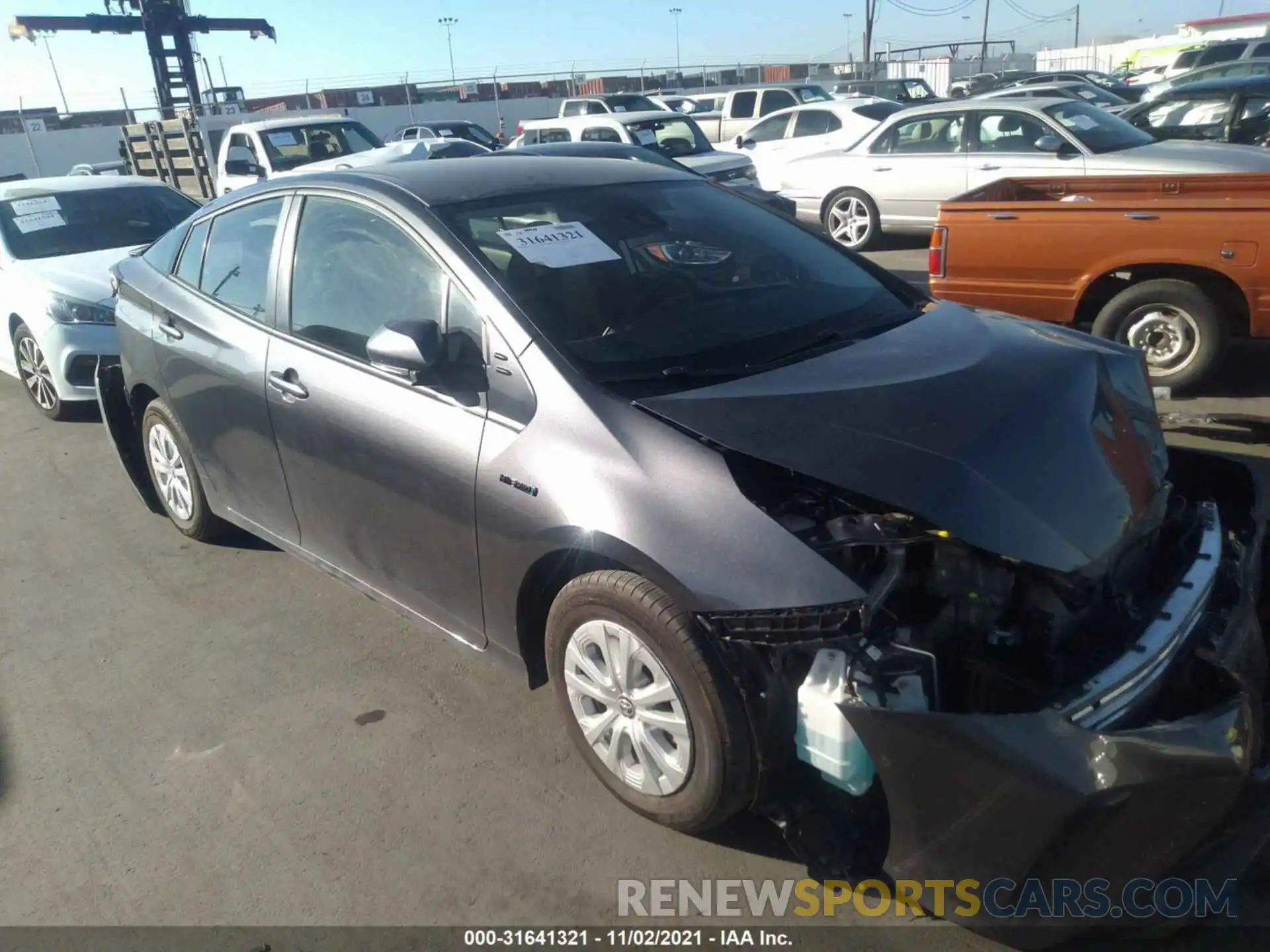 1 Photograph of a damaged car JTDKAMFU7M3150912 TOYOTA PRIUS 2021