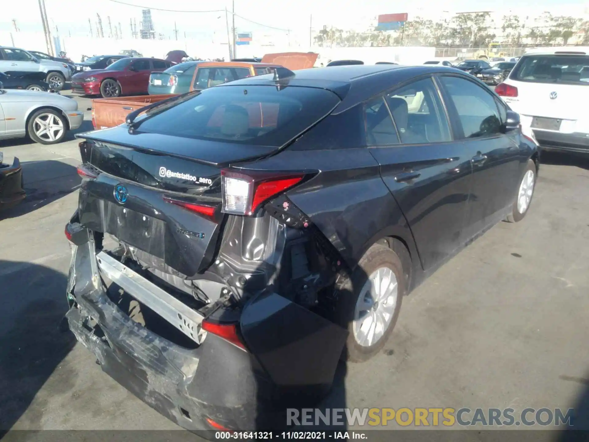 4 Photograph of a damaged car JTDKAMFU7M3150912 TOYOTA PRIUS 2021