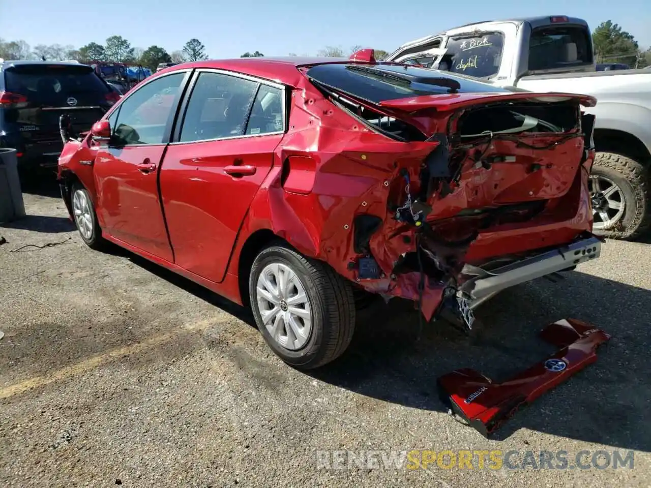 3 Photograph of a damaged car JTDKAMFU7M3151137 TOYOTA PRIUS 2021