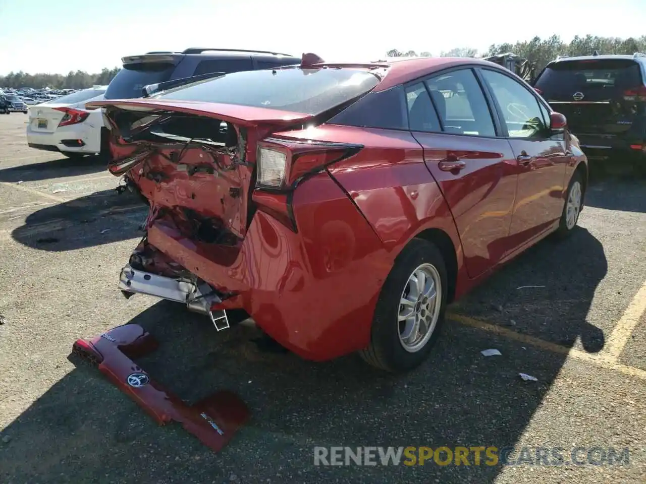 4 Photograph of a damaged car JTDKAMFU7M3151137 TOYOTA PRIUS 2021