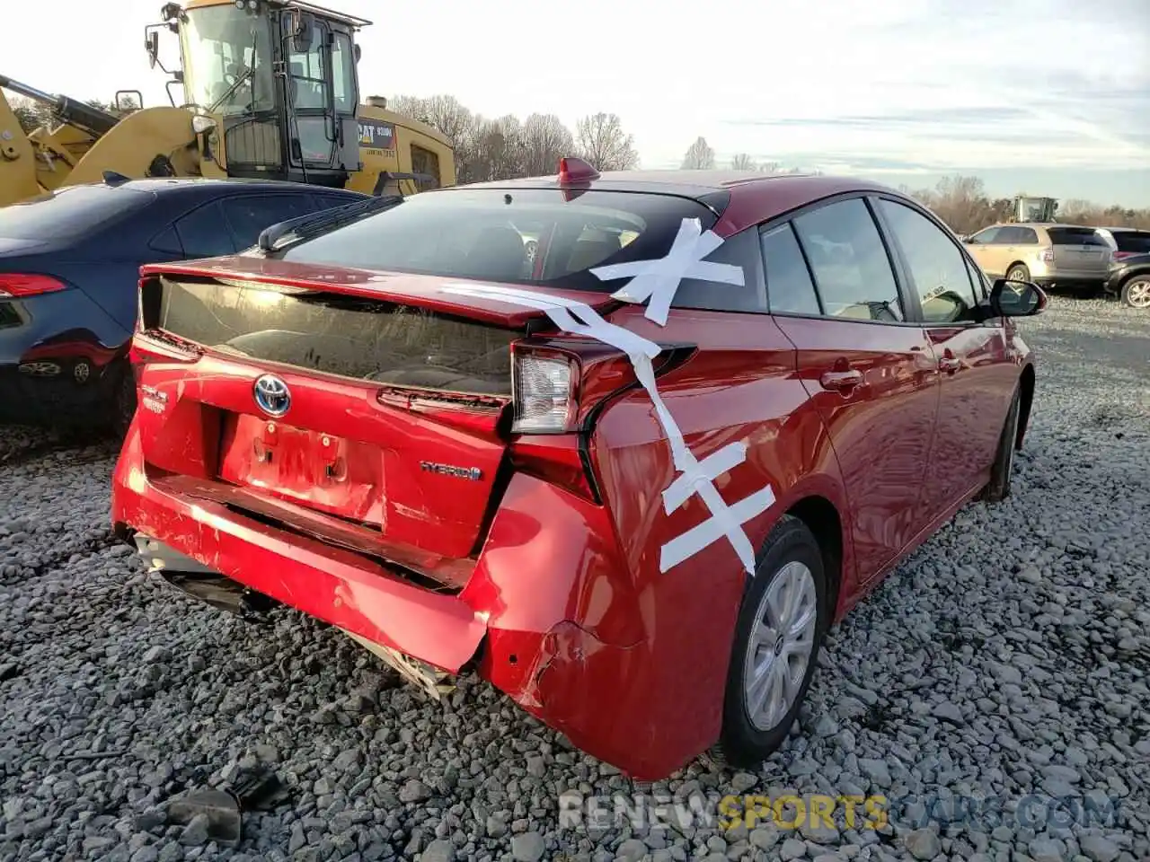 4 Photograph of a damaged car JTDKAMFU8M3126814 TOYOTA PRIUS 2021