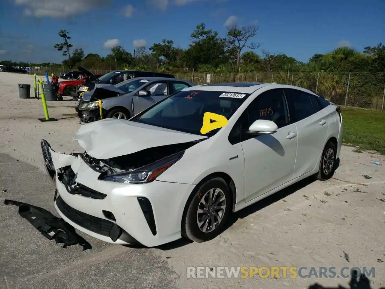 2 Photograph of a damaged car JTDKAMFU8M3127333 TOYOTA PRIUS 2021