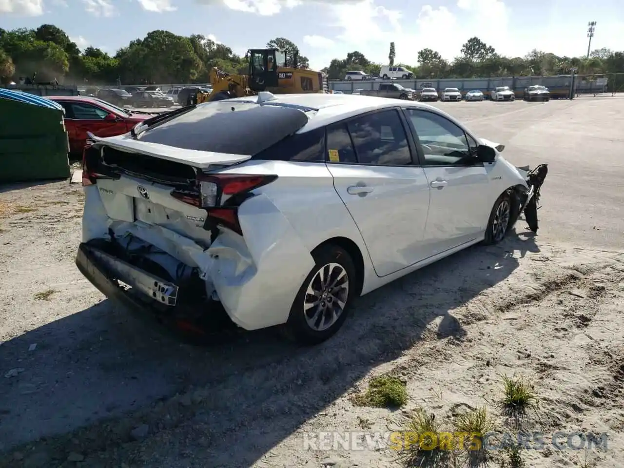 4 Photograph of a damaged car JTDKAMFU8M3127333 TOYOTA PRIUS 2021