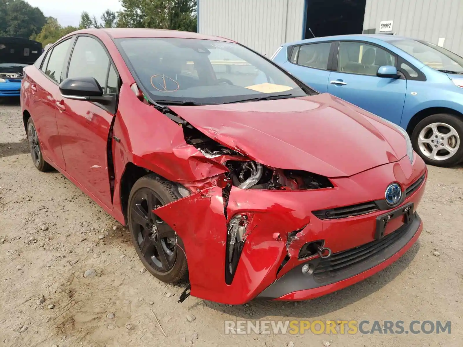 1 Photograph of a damaged car JTDKAMFU8M3128997 TOYOTA PRIUS 2021