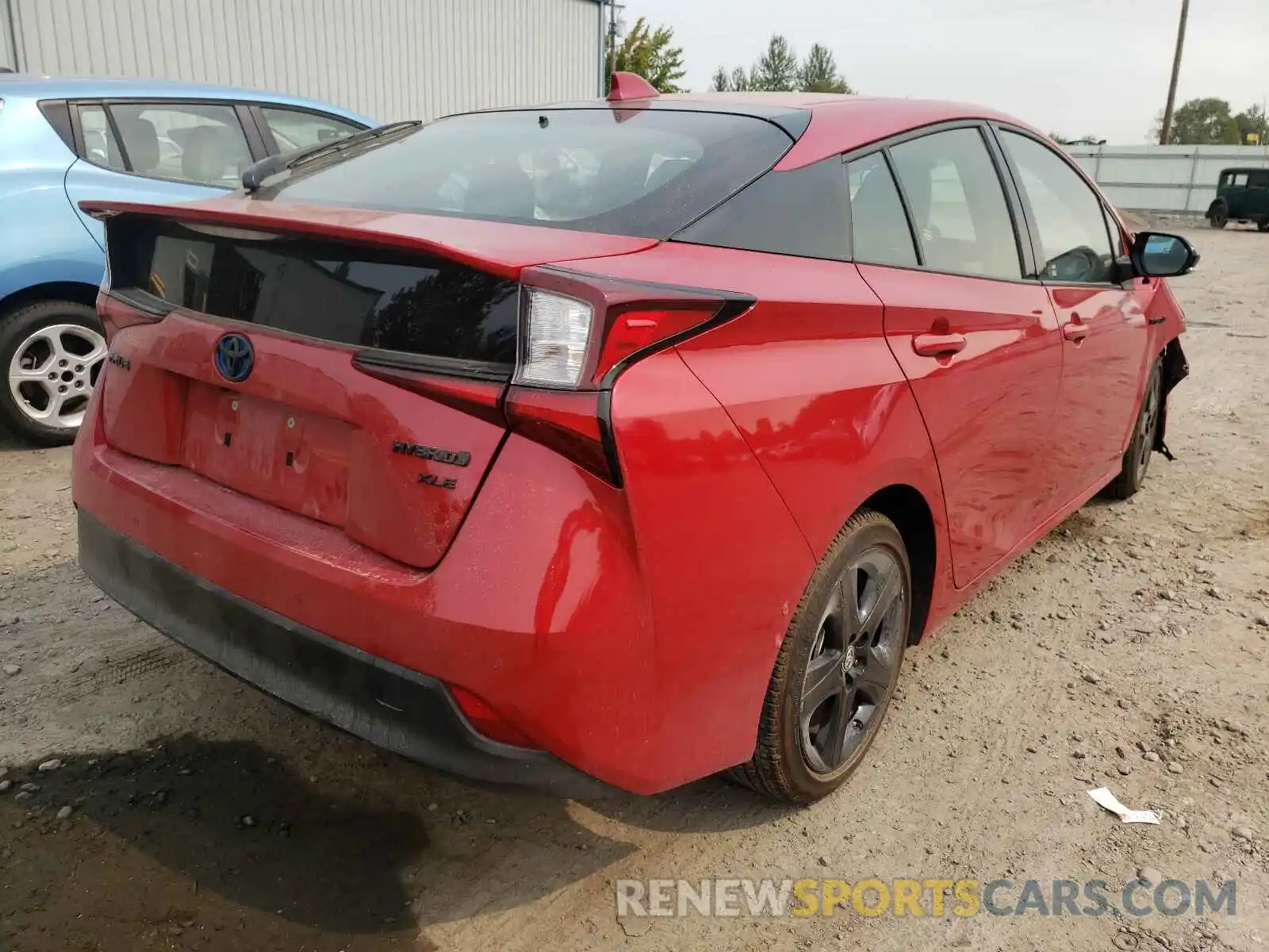 4 Photograph of a damaged car JTDKAMFU8M3128997 TOYOTA PRIUS 2021