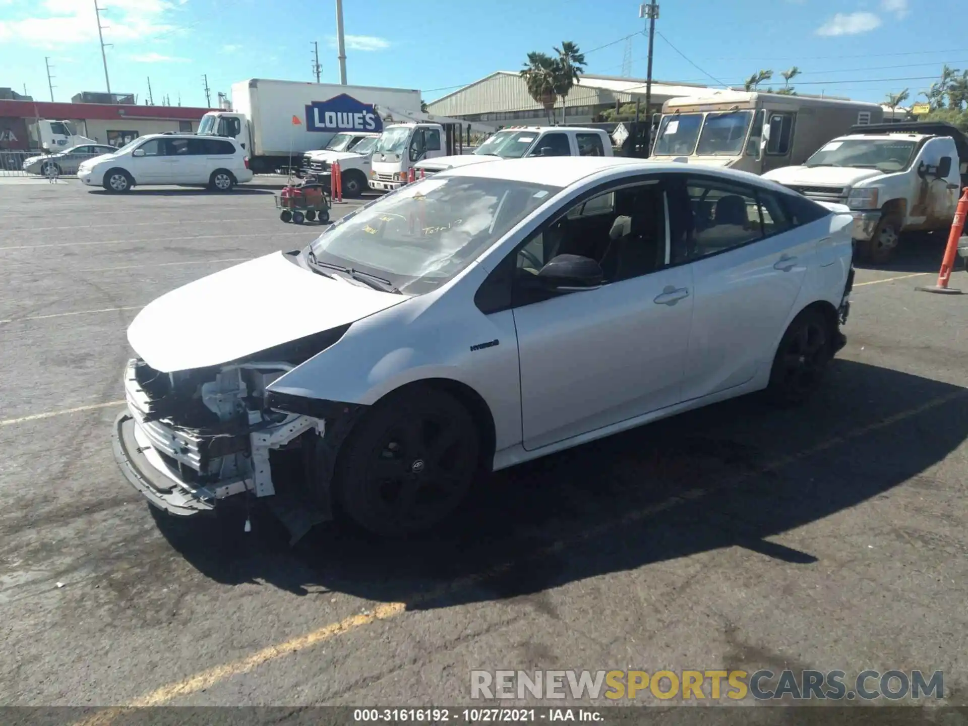 2 Photograph of a damaged car JTDKAMFU8M3129079 TOYOTA PRIUS 2021