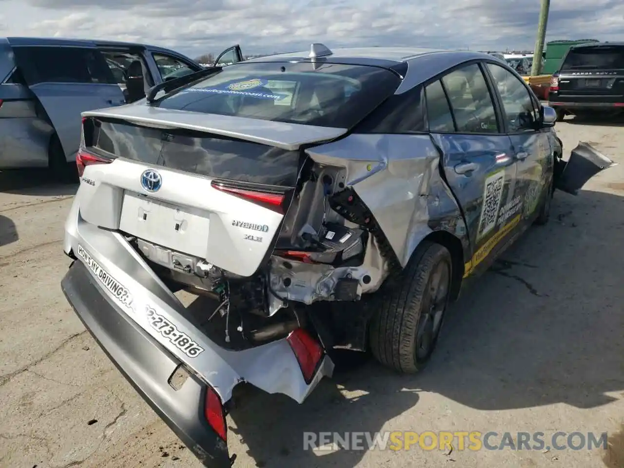 4 Photograph of a damaged car JTDKAMFU8M3131527 TOYOTA PRIUS 2021