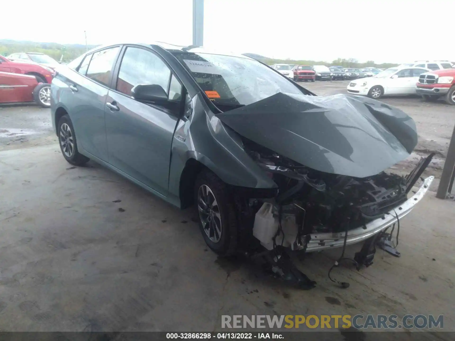 1 Photograph of a damaged car JTDKAMFU8M3131740 TOYOTA PRIUS 2021