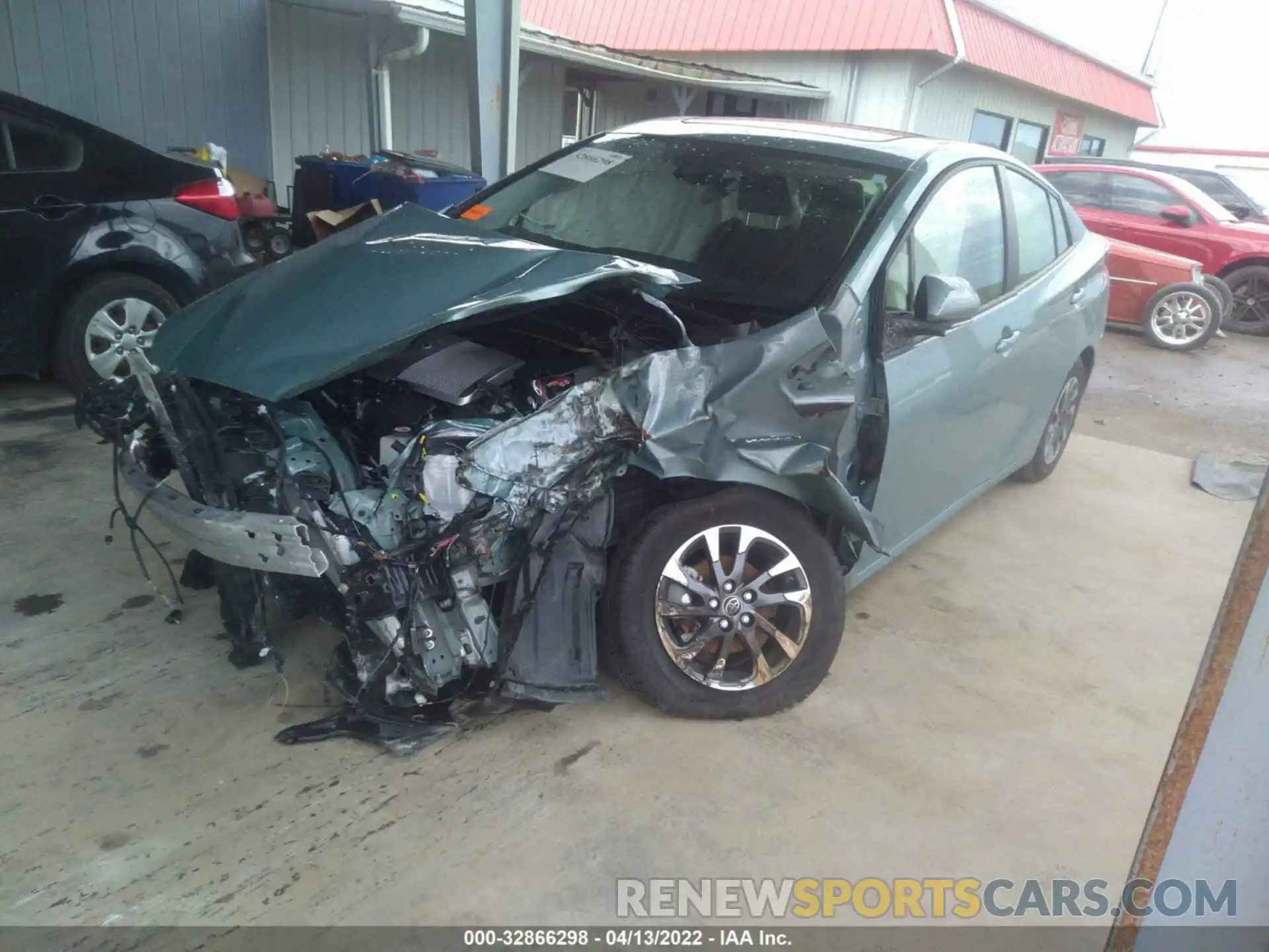 2 Photograph of a damaged car JTDKAMFU8M3131740 TOYOTA PRIUS 2021