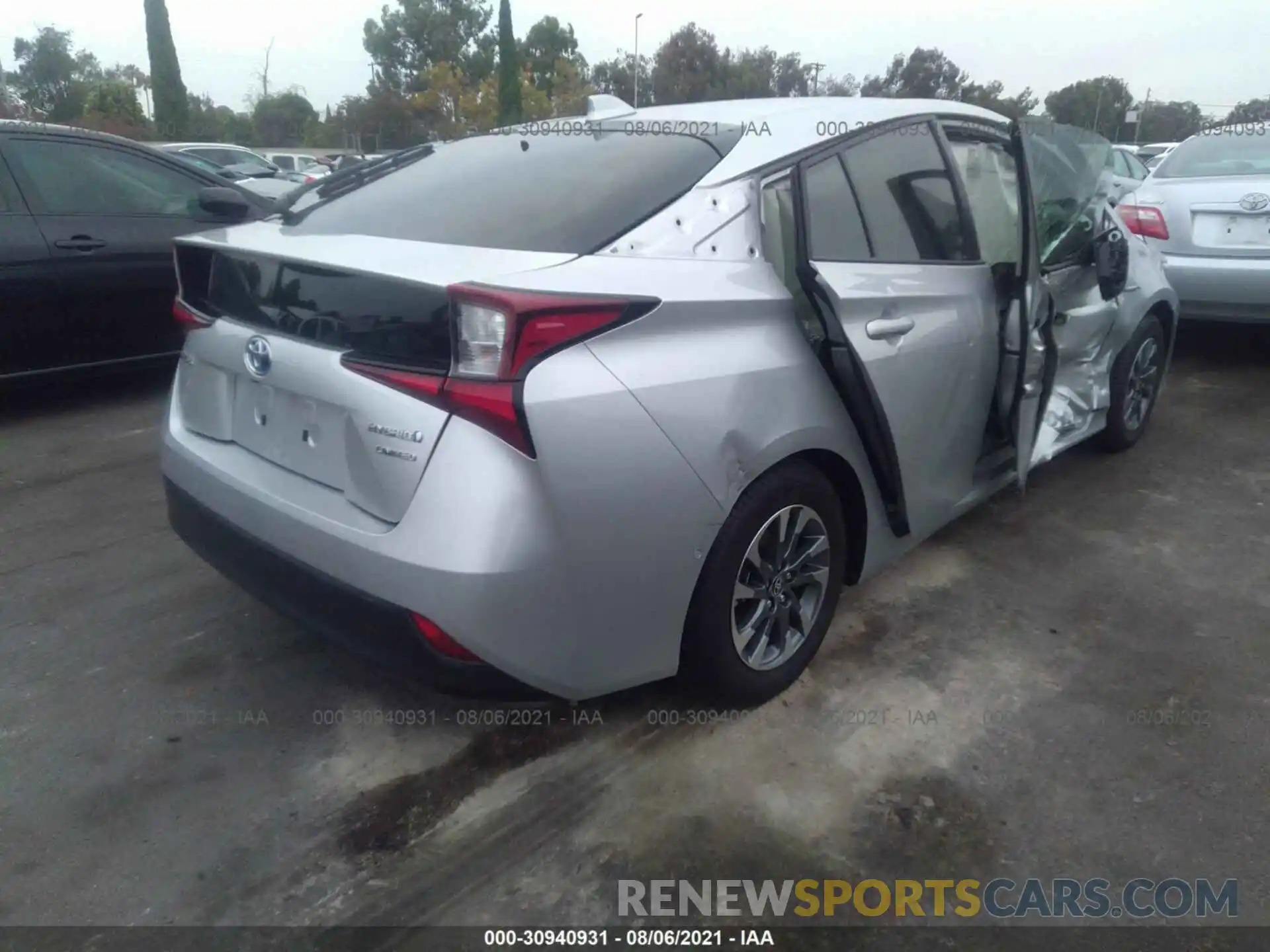 4 Photograph of a damaged car JTDKAMFU8M3133777 TOYOTA PRIUS 2021