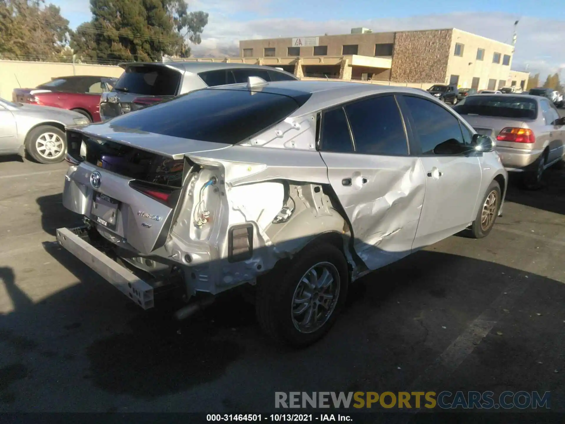 4 Photograph of a damaged car JTDKAMFU8M3134461 TOYOTA PRIUS 2021