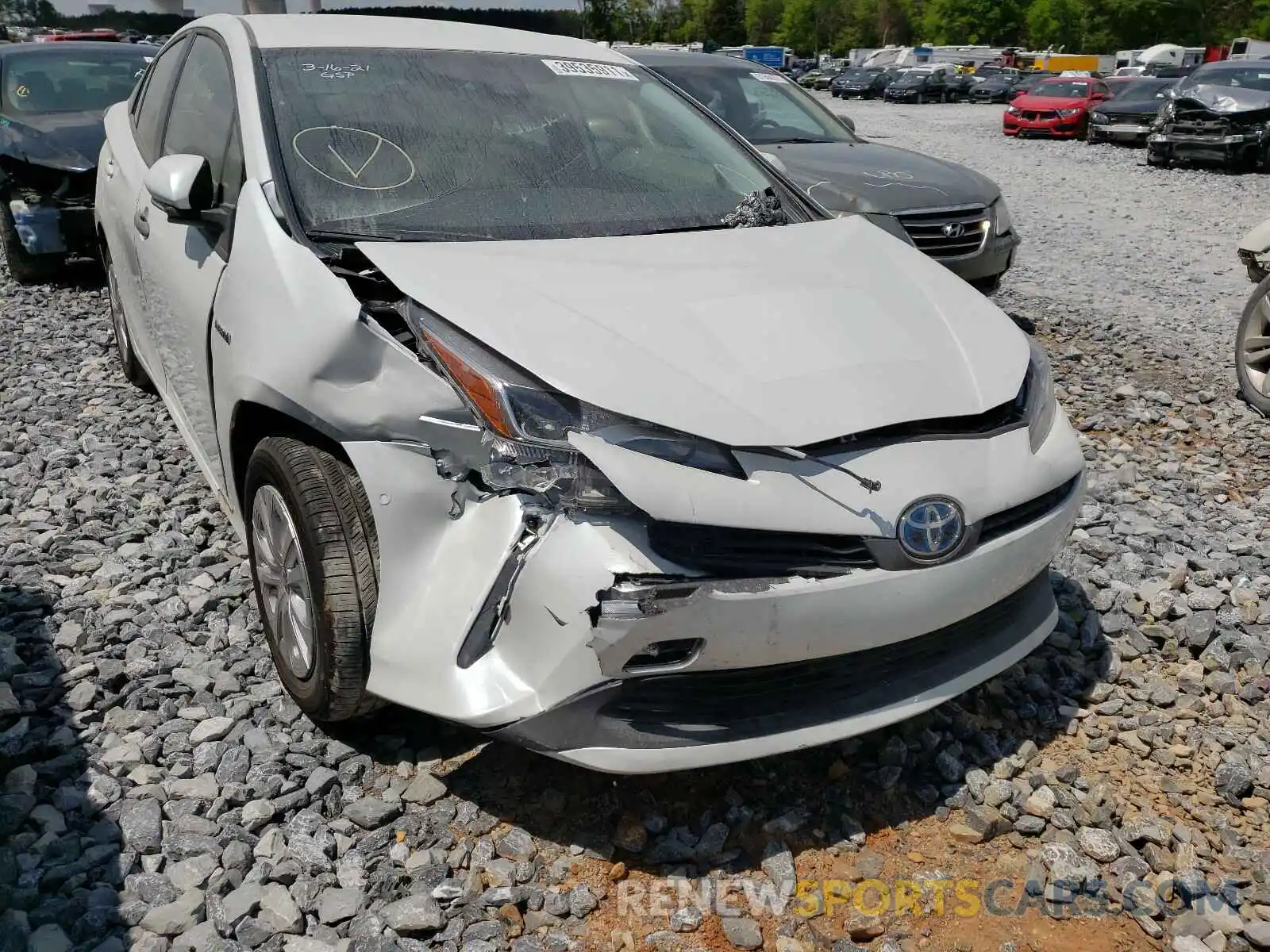 9 Фотография поврежденного автомобиля JTDKAMFU8M3137991 TOYOTA PRIUS 2021