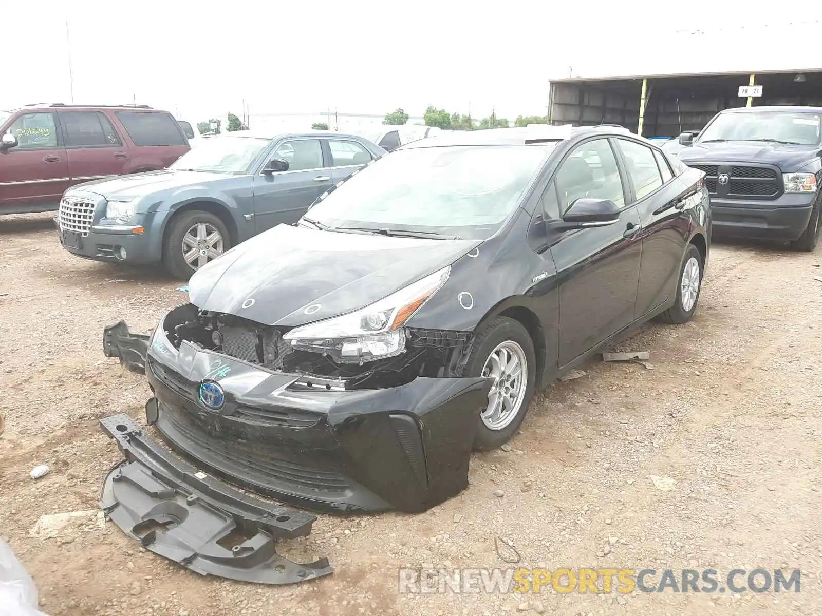 2 Photograph of a damaged car JTDKAMFU8M3140759 TOYOTA PRIUS 2021