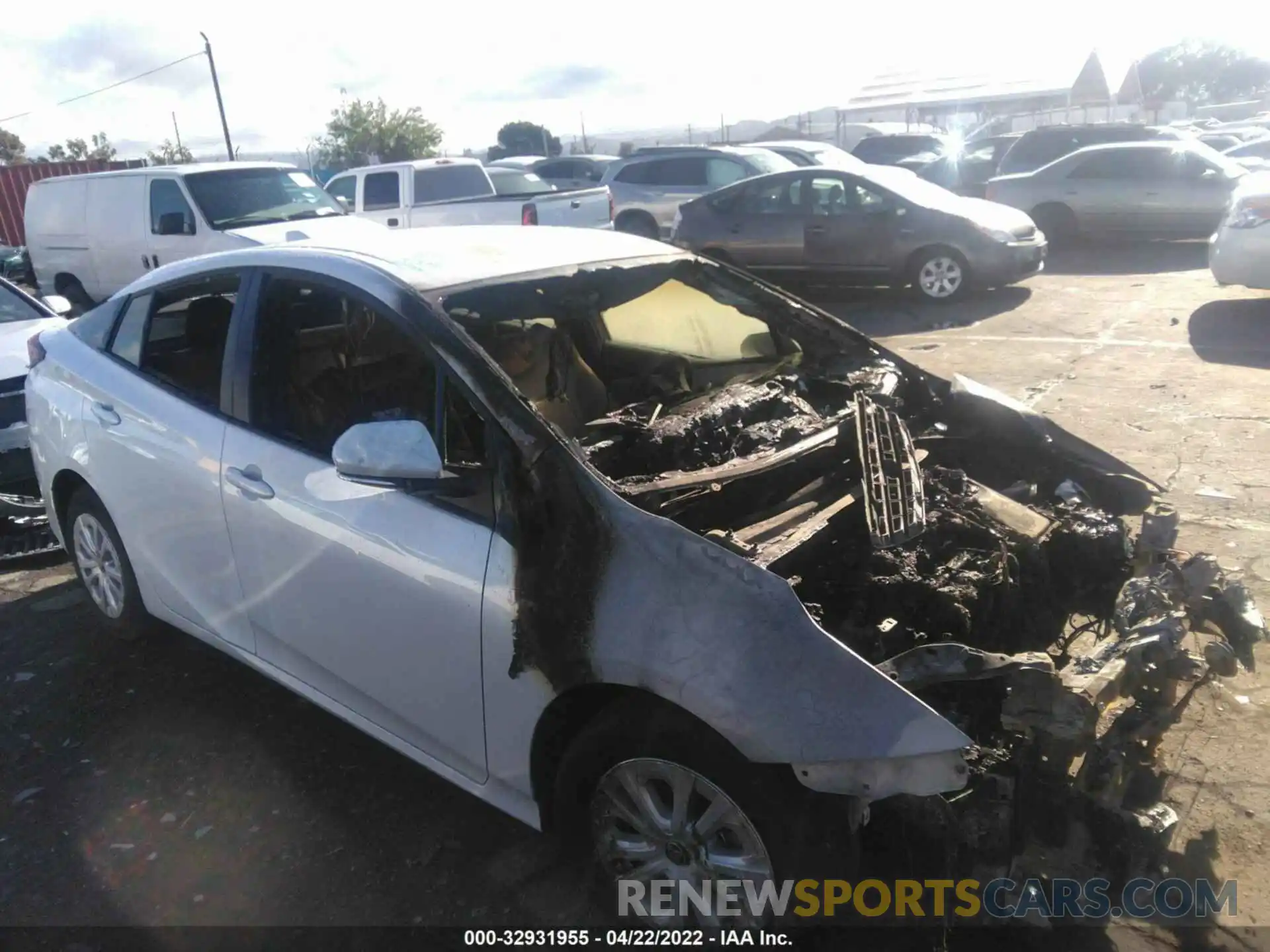 1 Photograph of a damaged car JTDKAMFU8M3140955 TOYOTA PRIUS 2021