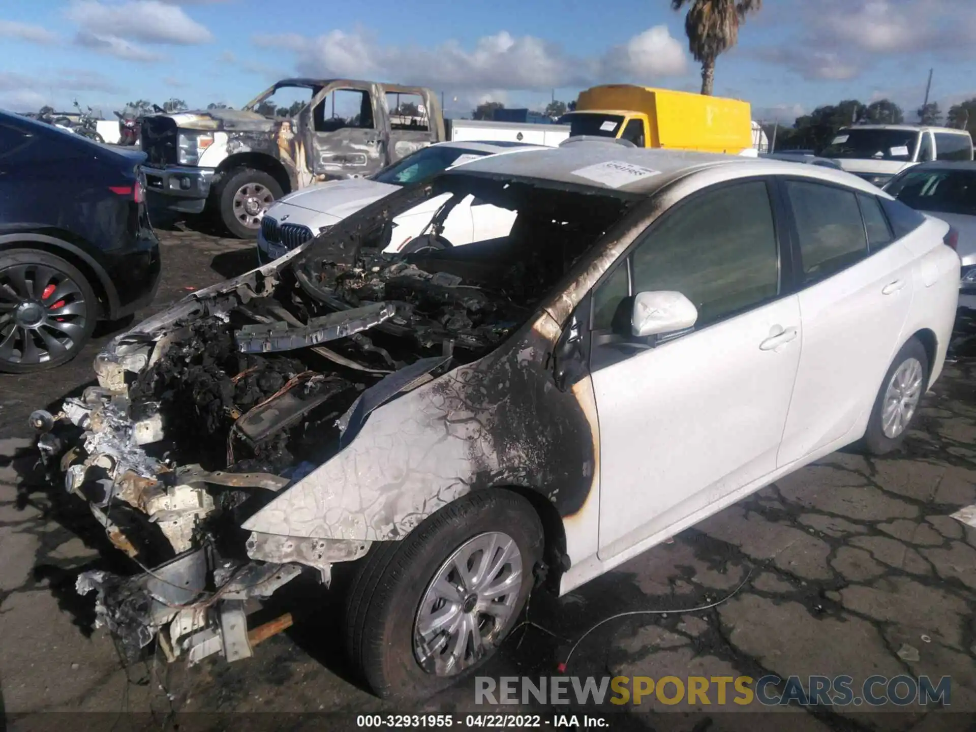 2 Photograph of a damaged car JTDKAMFU8M3140955 TOYOTA PRIUS 2021