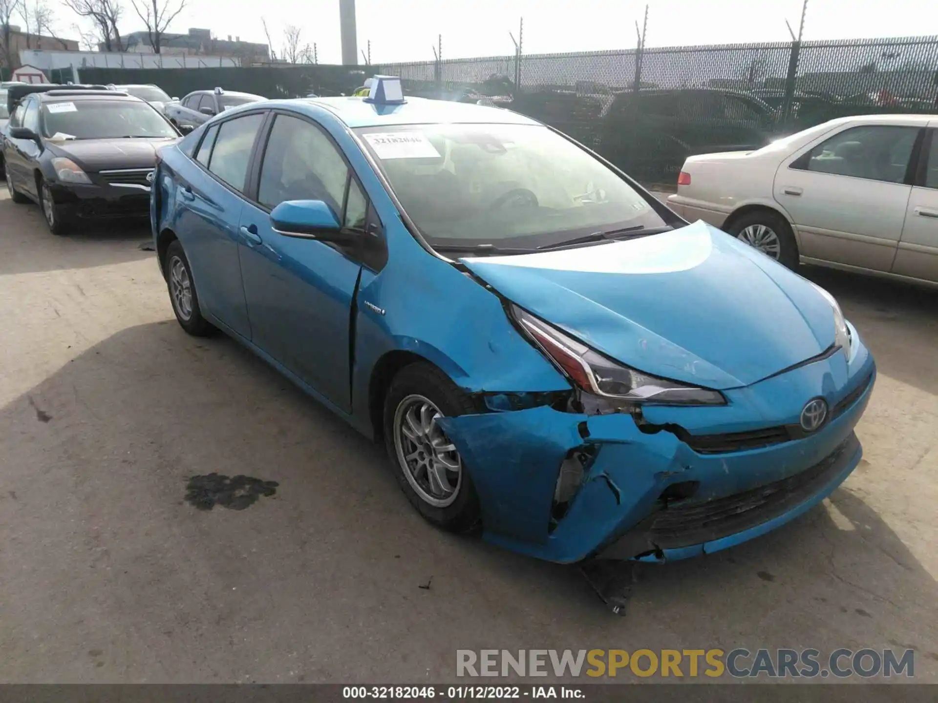 1 Photograph of a damaged car JTDKAMFU8M3141295 TOYOTA PRIUS 2021