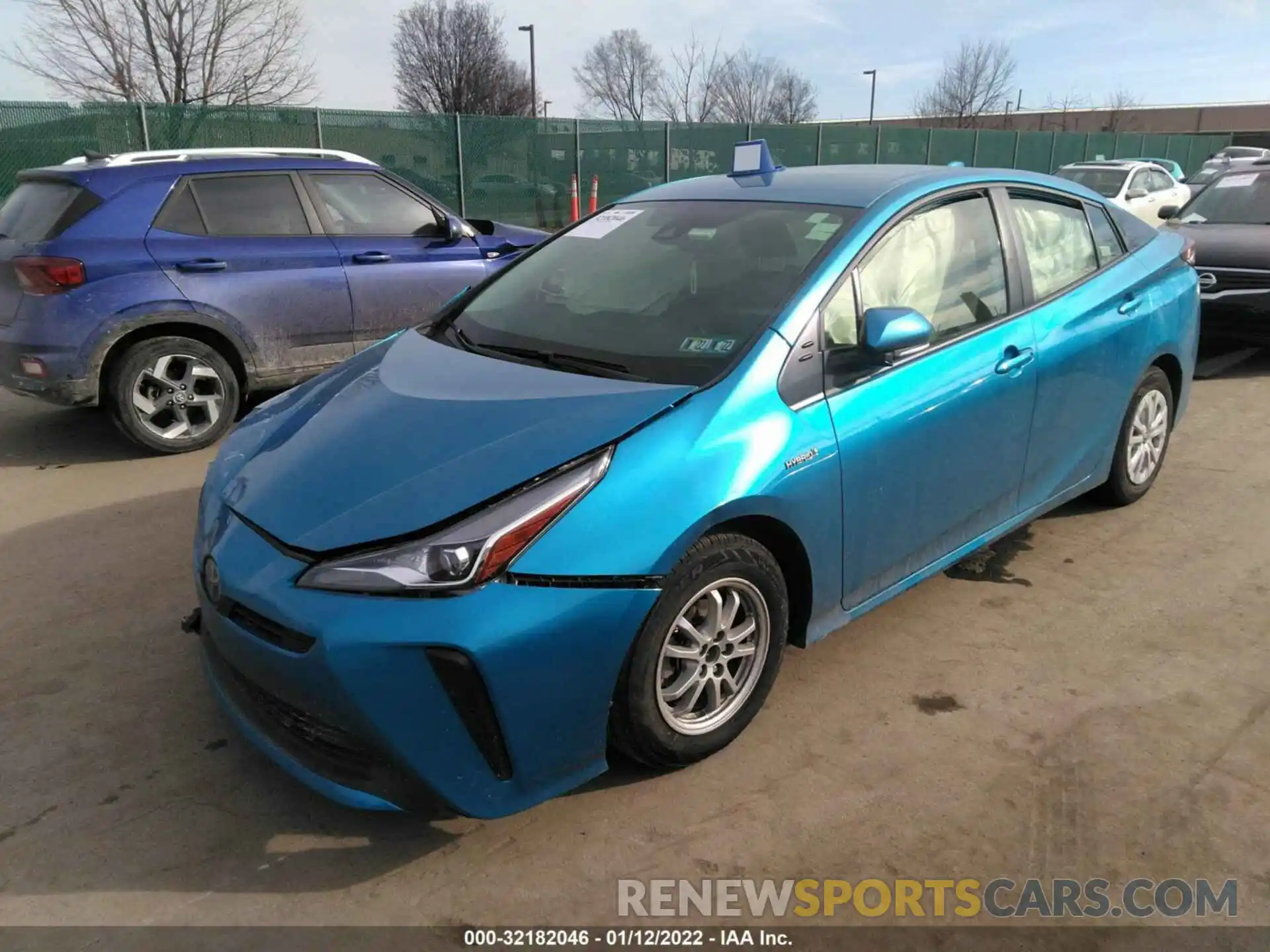 2 Photograph of a damaged car JTDKAMFU8M3141295 TOYOTA PRIUS 2021