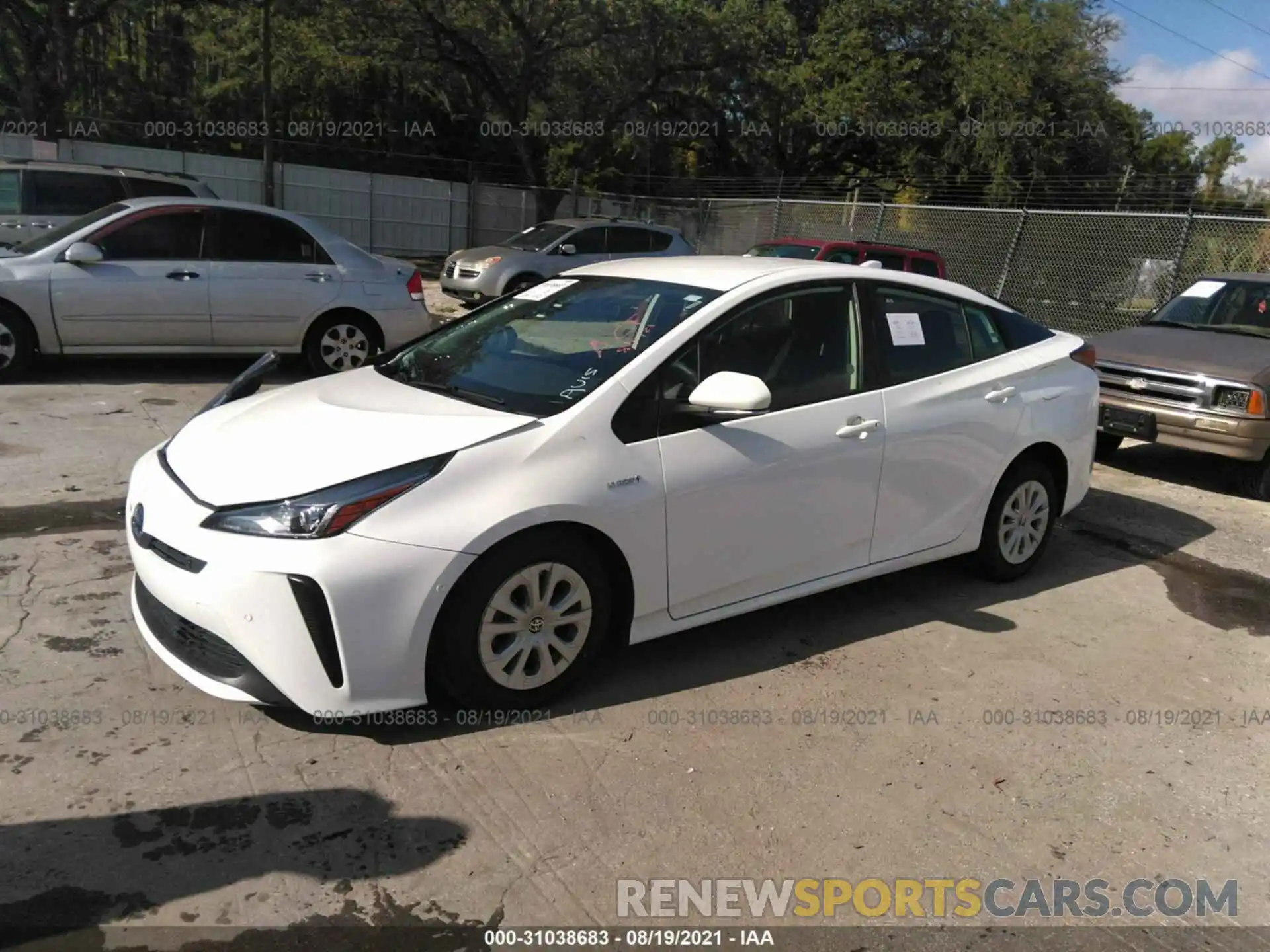 2 Photograph of a damaged car JTDKAMFU8M3141507 TOYOTA PRIUS 2021