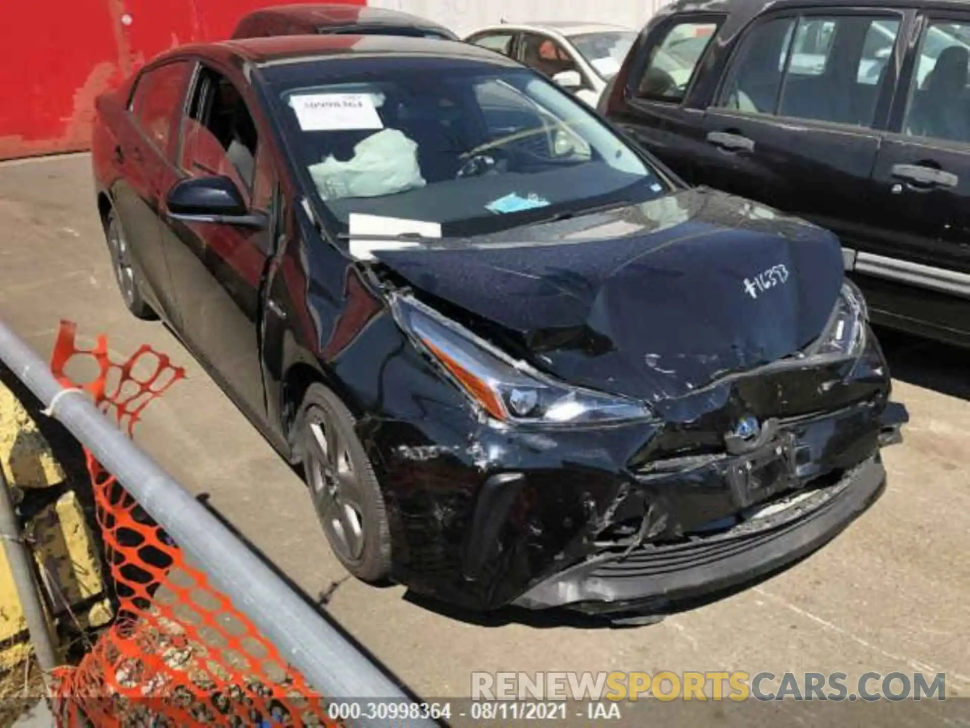 1 Photograph of a damaged car JTDKAMFU8M3141796 TOYOTA PRIUS 2021