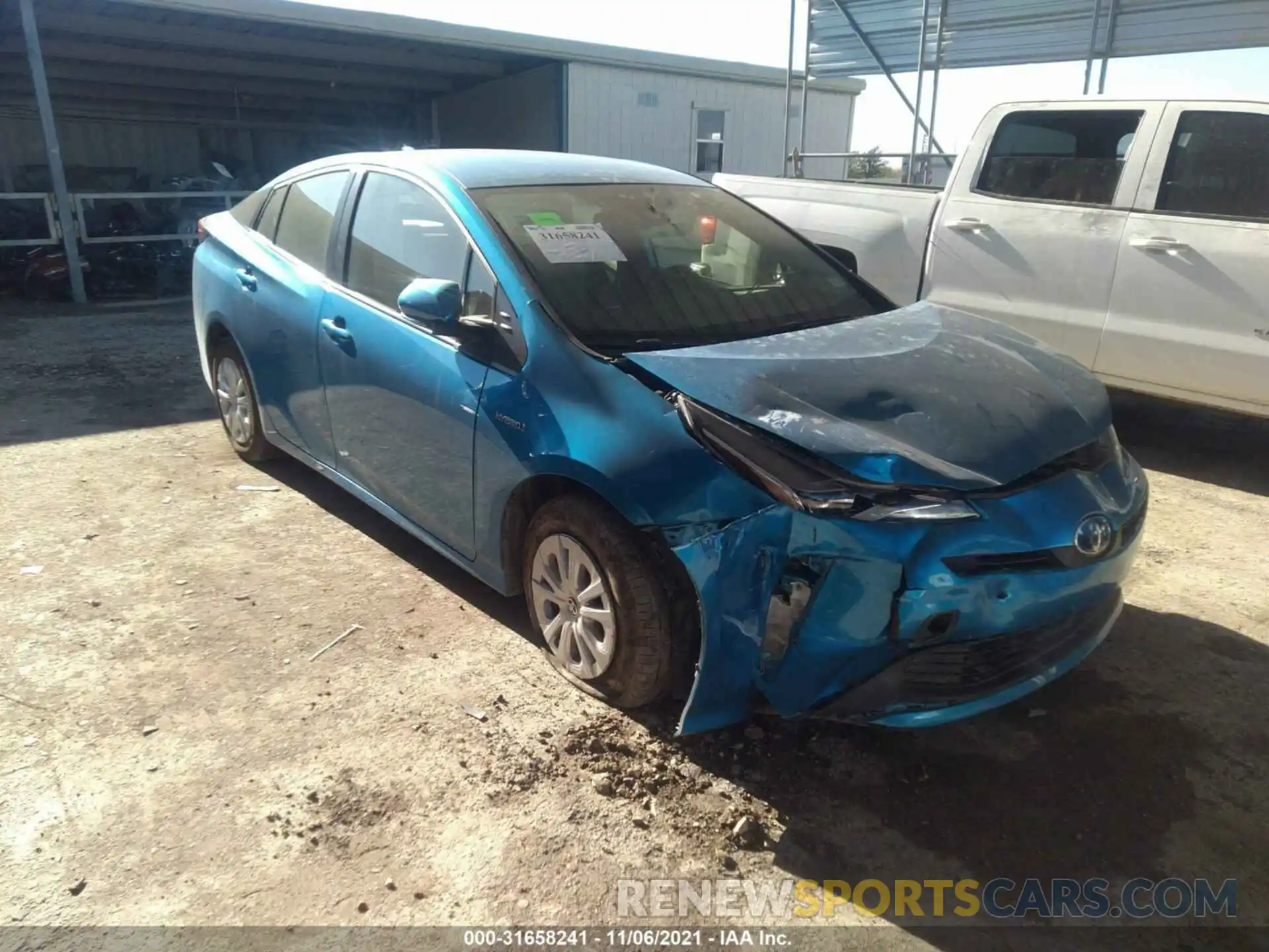 1 Photograph of a damaged car JTDKAMFU8M3141846 TOYOTA PRIUS 2021