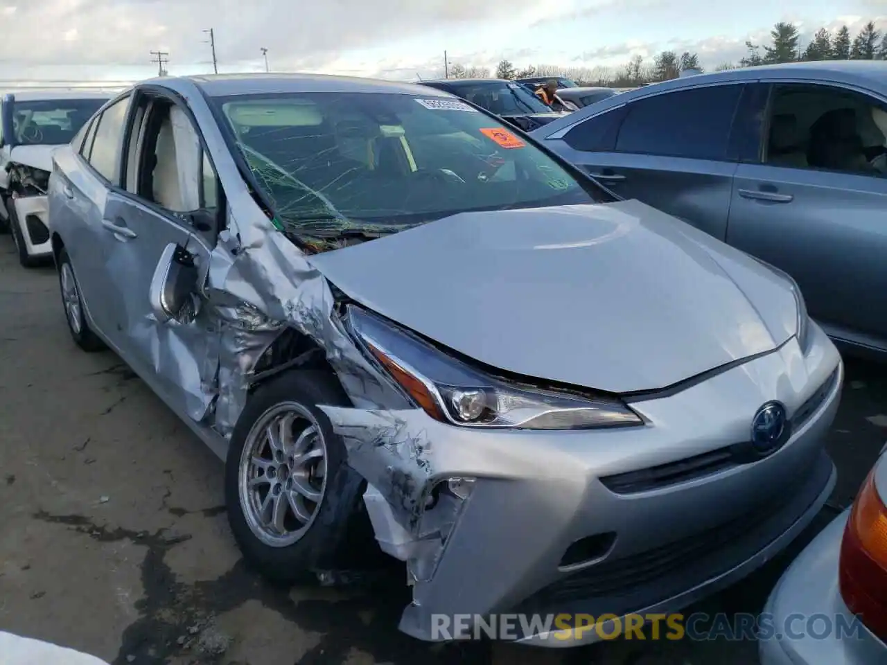 1 Photograph of a damaged car JTDKAMFU8M3142298 TOYOTA PRIUS 2021